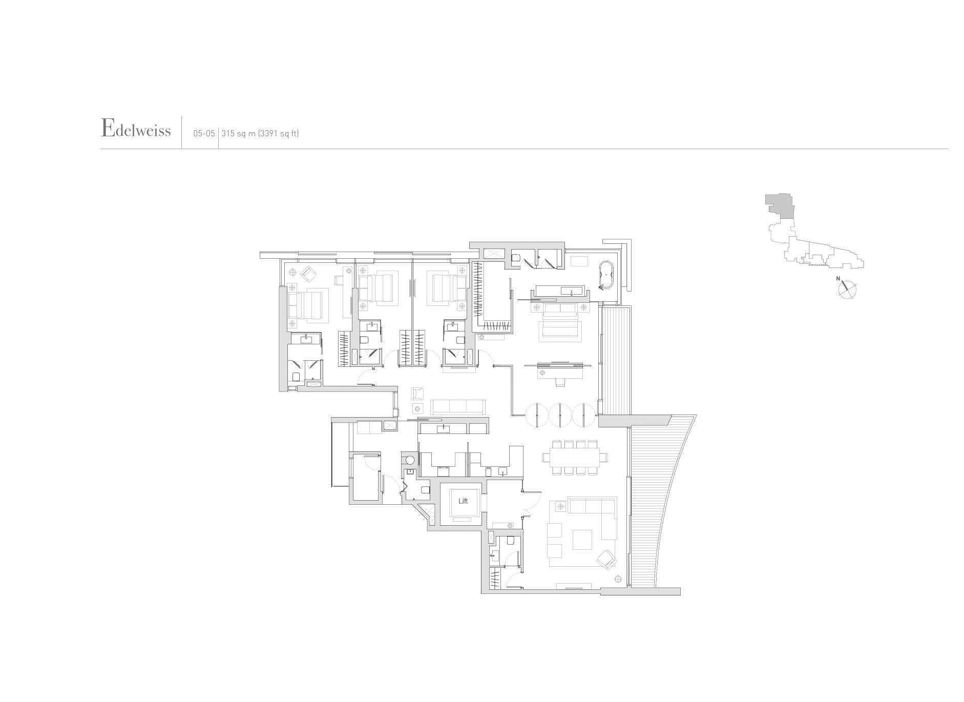 Eden Residences Capitol floor plan Edelweiss(1) — Edelweiss