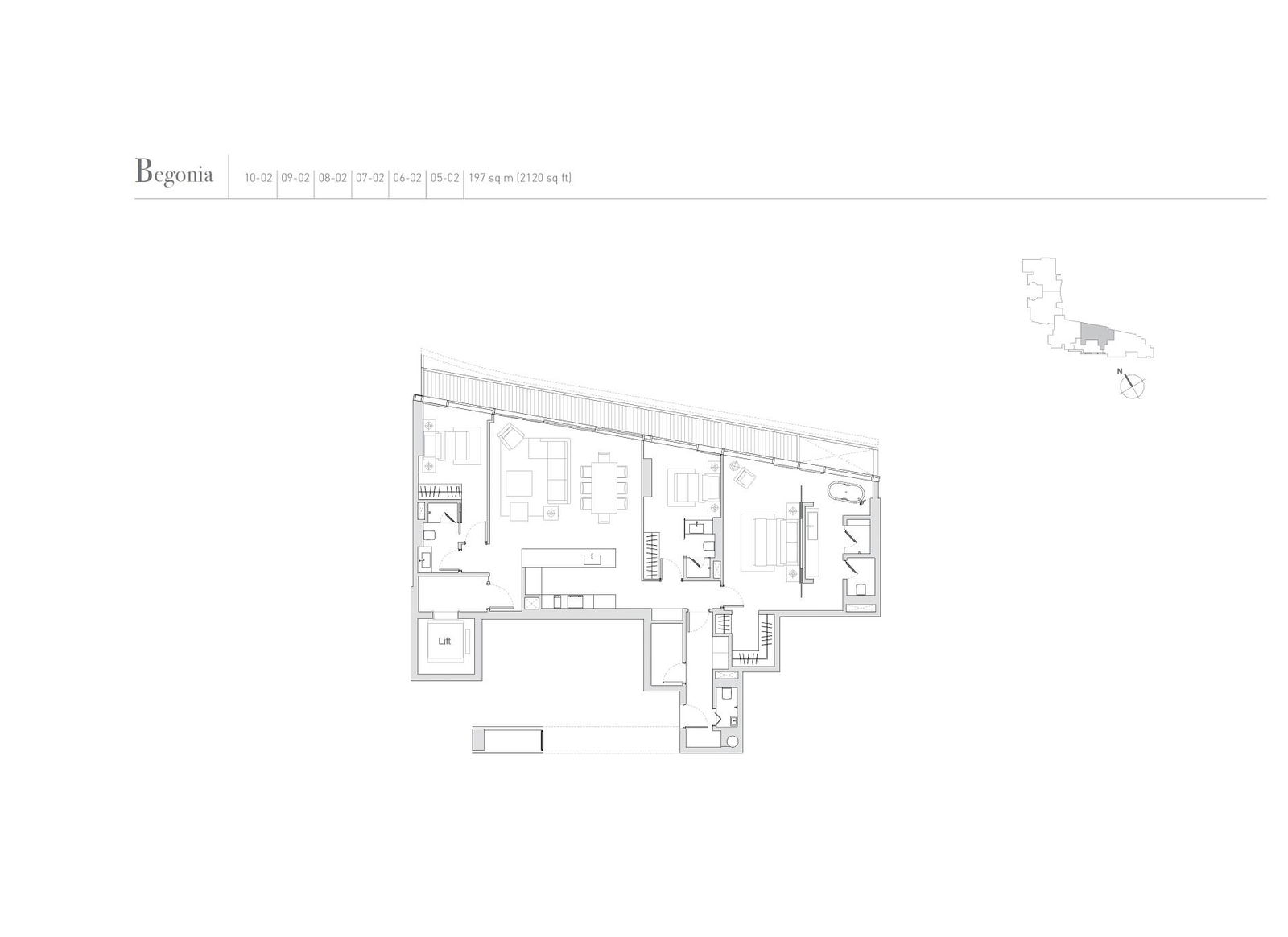 Eden Residences Capitol floor plan Begonia — Begonia