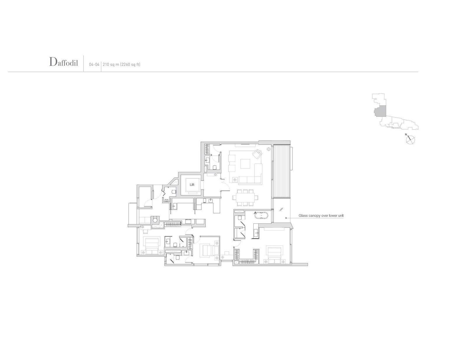 Eden Residences Capitol floor plan Daffodil — Daffodil