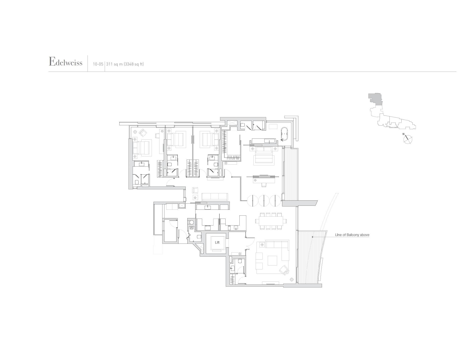 Eden Residences Capitol floor plan Edelweiss(3) — Edelweiss
