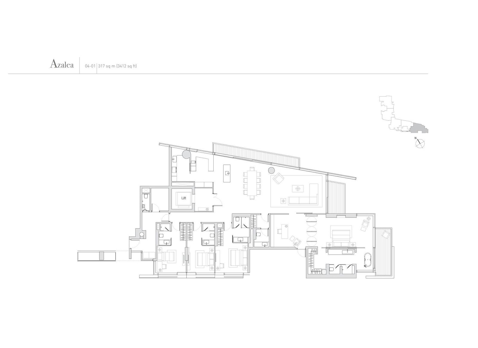 Eden Residences Capitol floor plan Azalea — Azalea