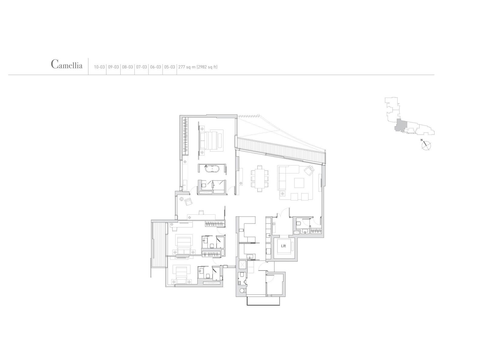 Eden Residences Capitol floor plan Camellia — Camellia