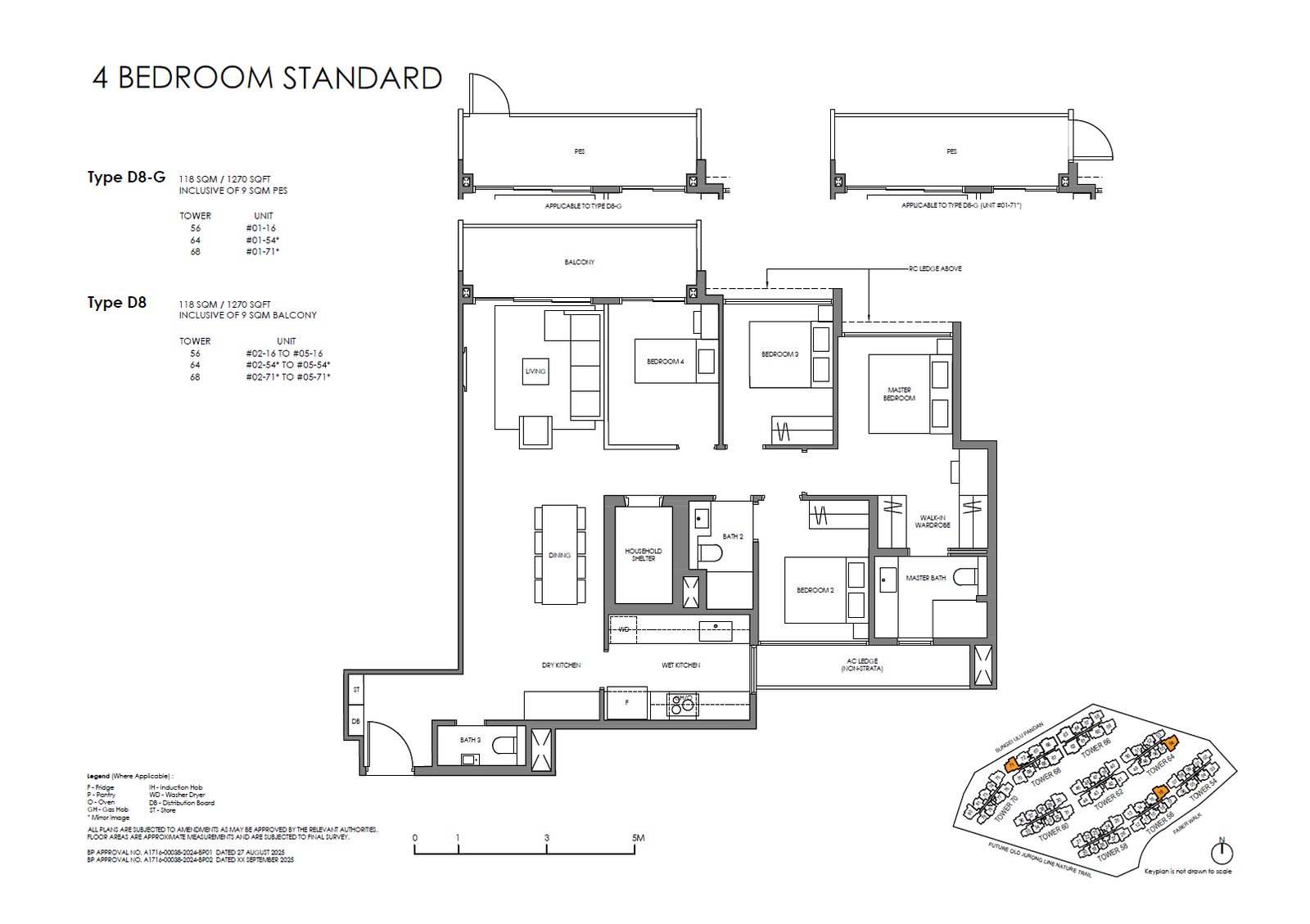 Faber Residence 4 Bedroom (Standard) D8-G floor plan