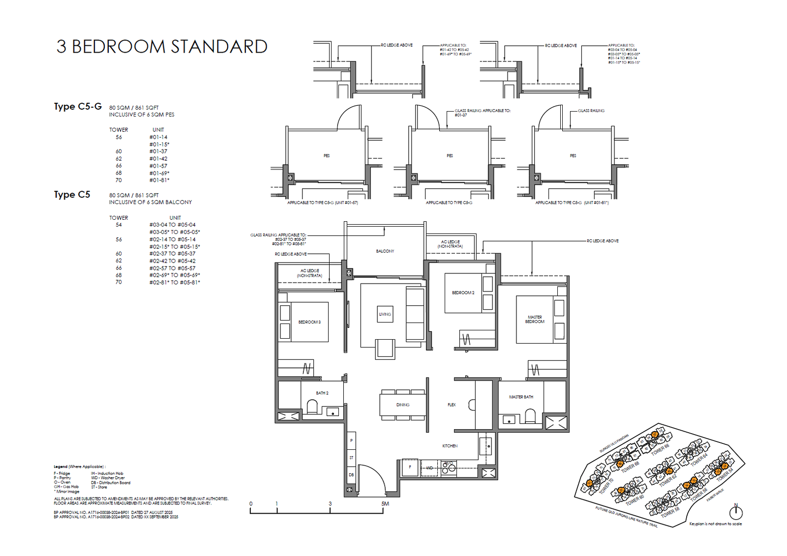 Faber Residence 3 Bedroom (Standard) C5 floor plan