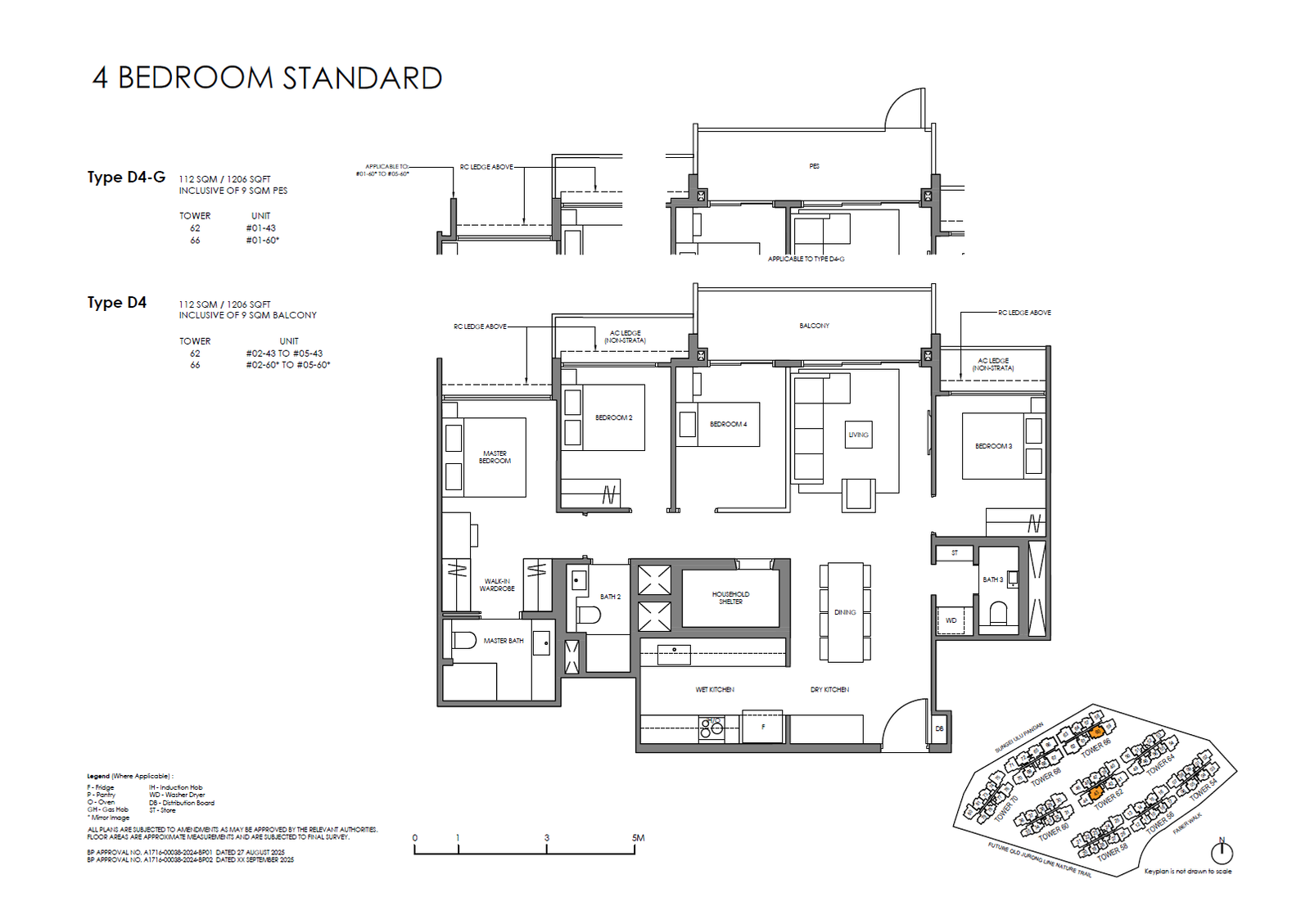 Faber Residence 4 Bedroom (Standard) D4 floor plan