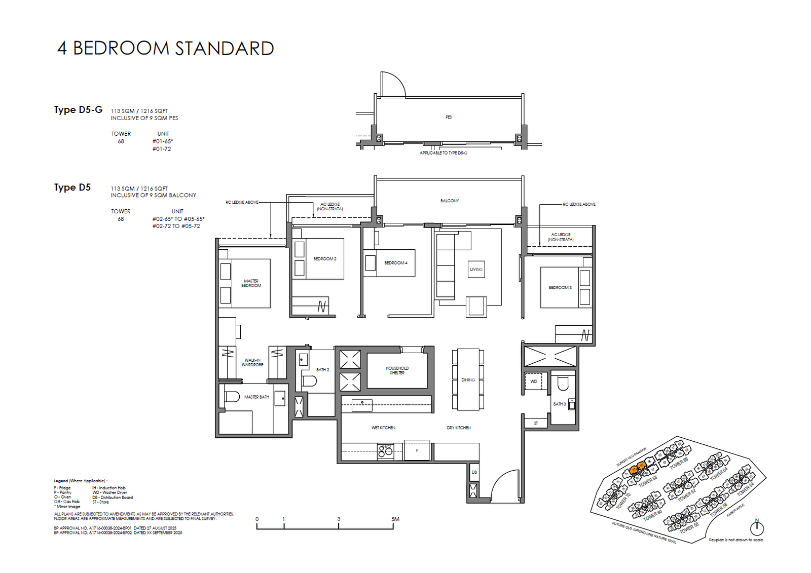 Faber Residence 4 Bedroom (Standard) D5 floor plan