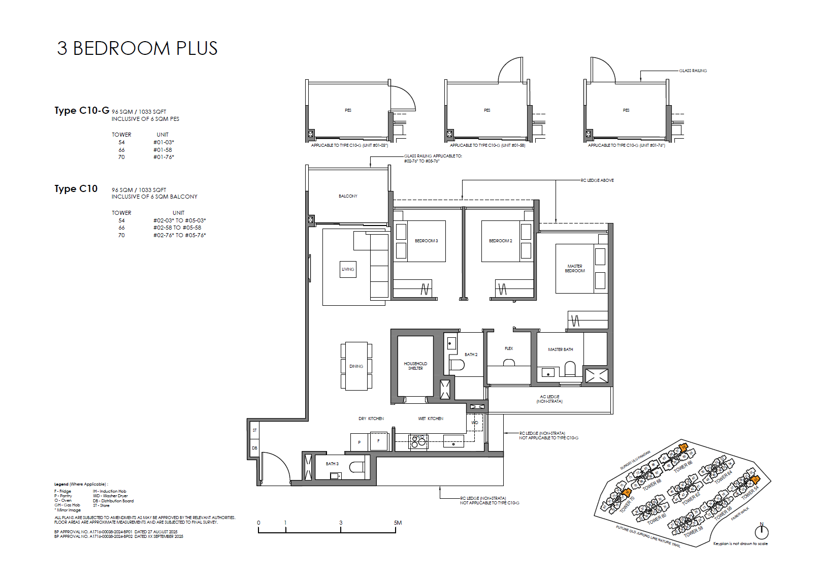 Faber Residence 3 Bedroom (Plus) C10-G floor plan