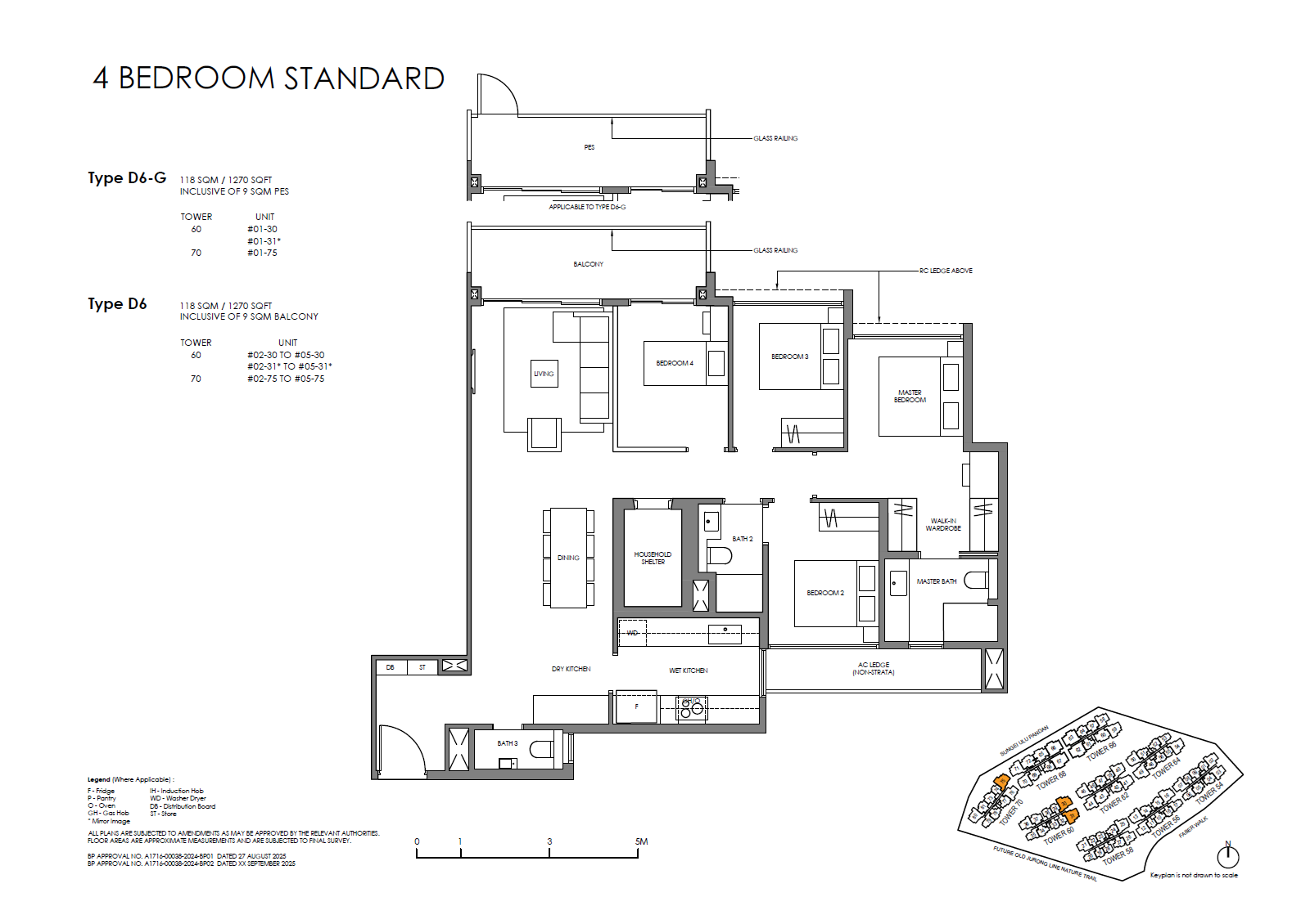 Faber Residence 4 Bedroom (Standard) D6 floor plan
