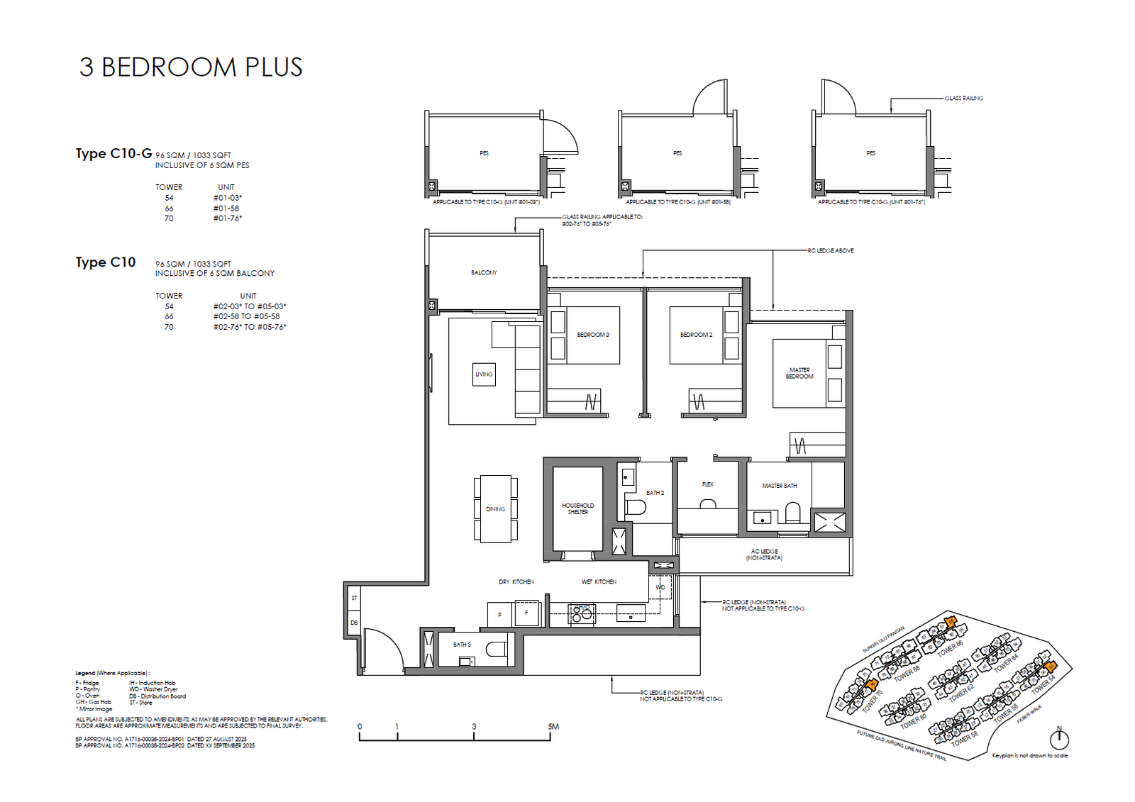Faber Residence 3 Bedroom (Plus) C10 floor plan