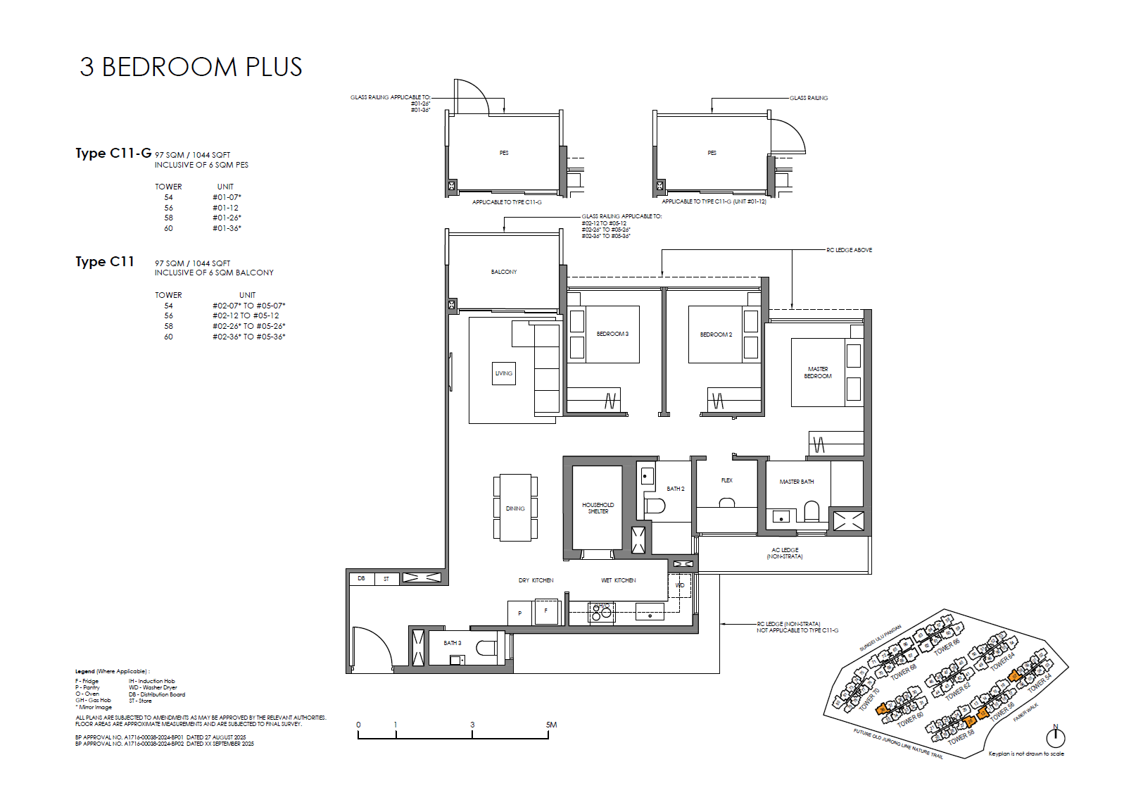 Faber Residence 3 Bedroom (Plus) C11 floor plan