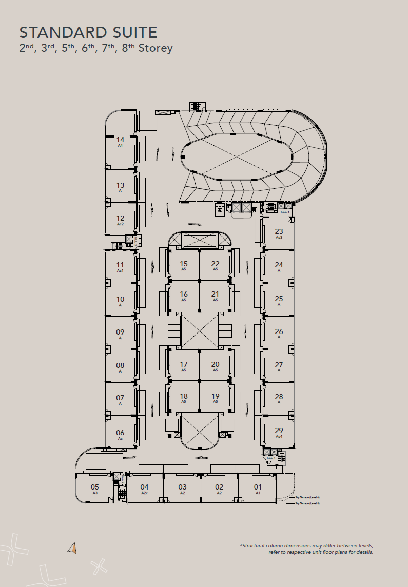 GATE+ Standard Suite 5th Storey floor plan