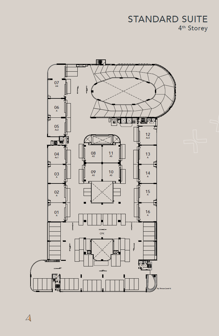 GATE+ Heavy Vehicle Park 4th Storey-CPK floor plan