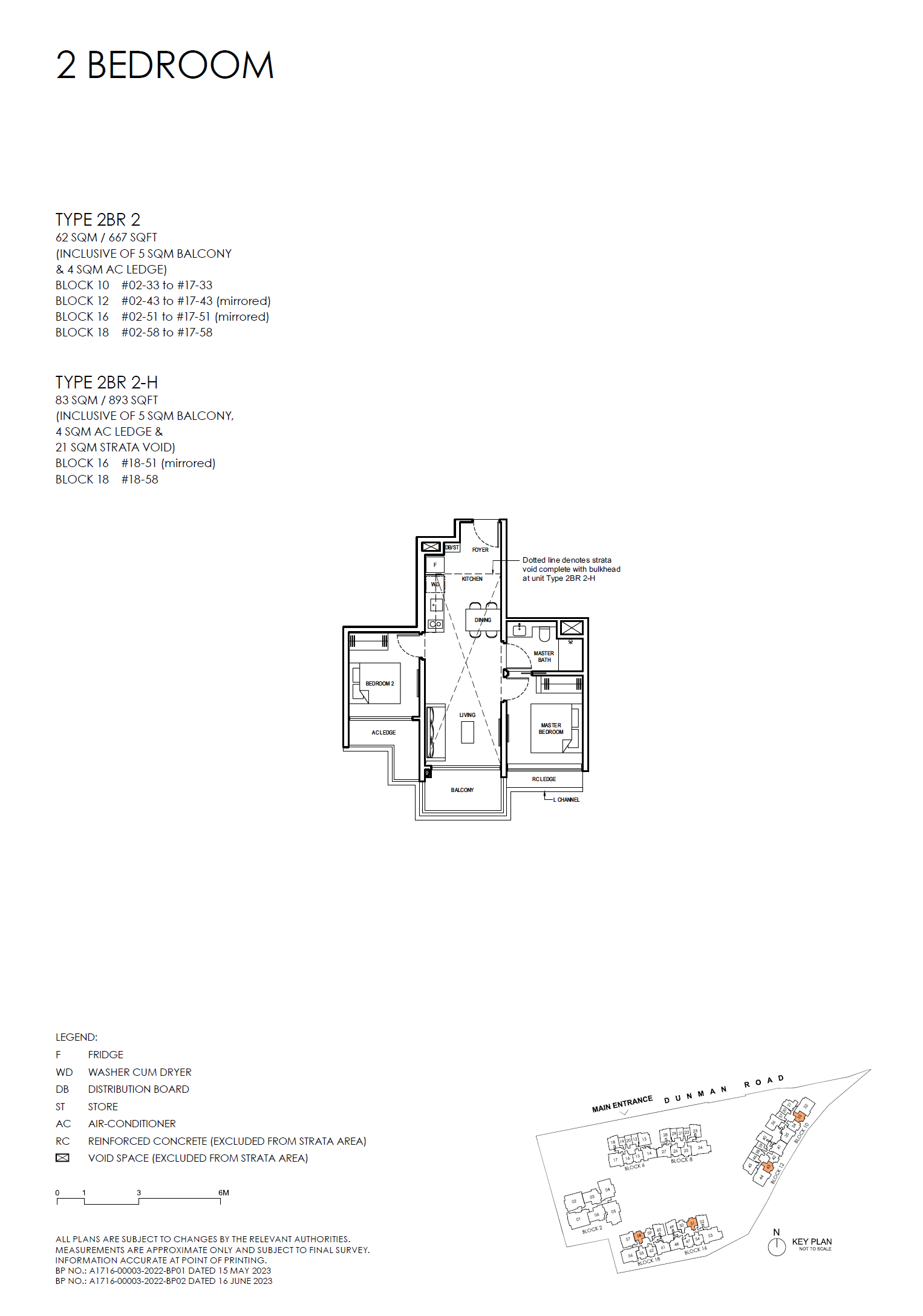 Grand Dunman 2 BEDROOM (LUXURY) 2BR 2-H floor plan