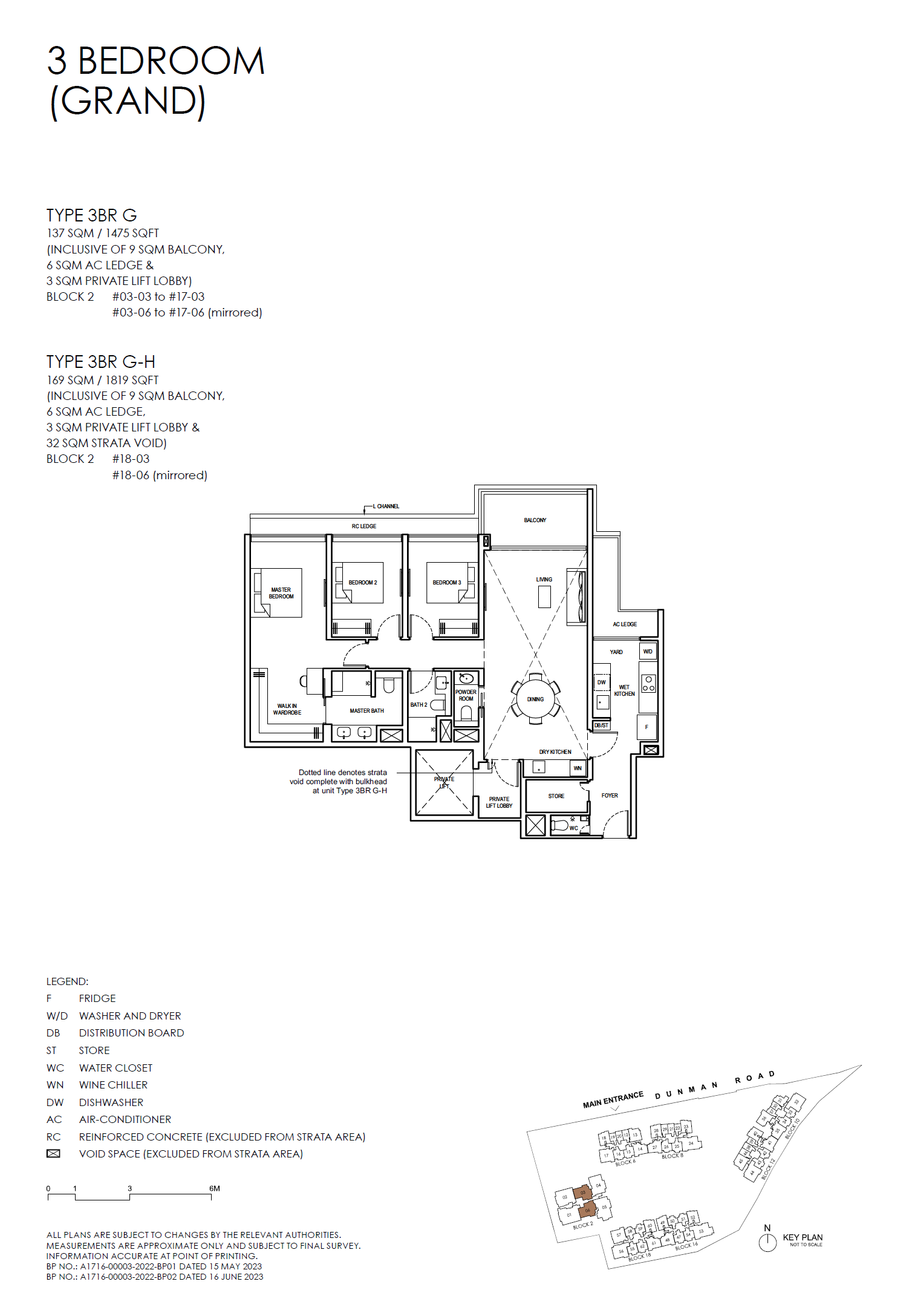 Grand Dunman 3 BEDROOM (GRAND) 3BR G floor plan