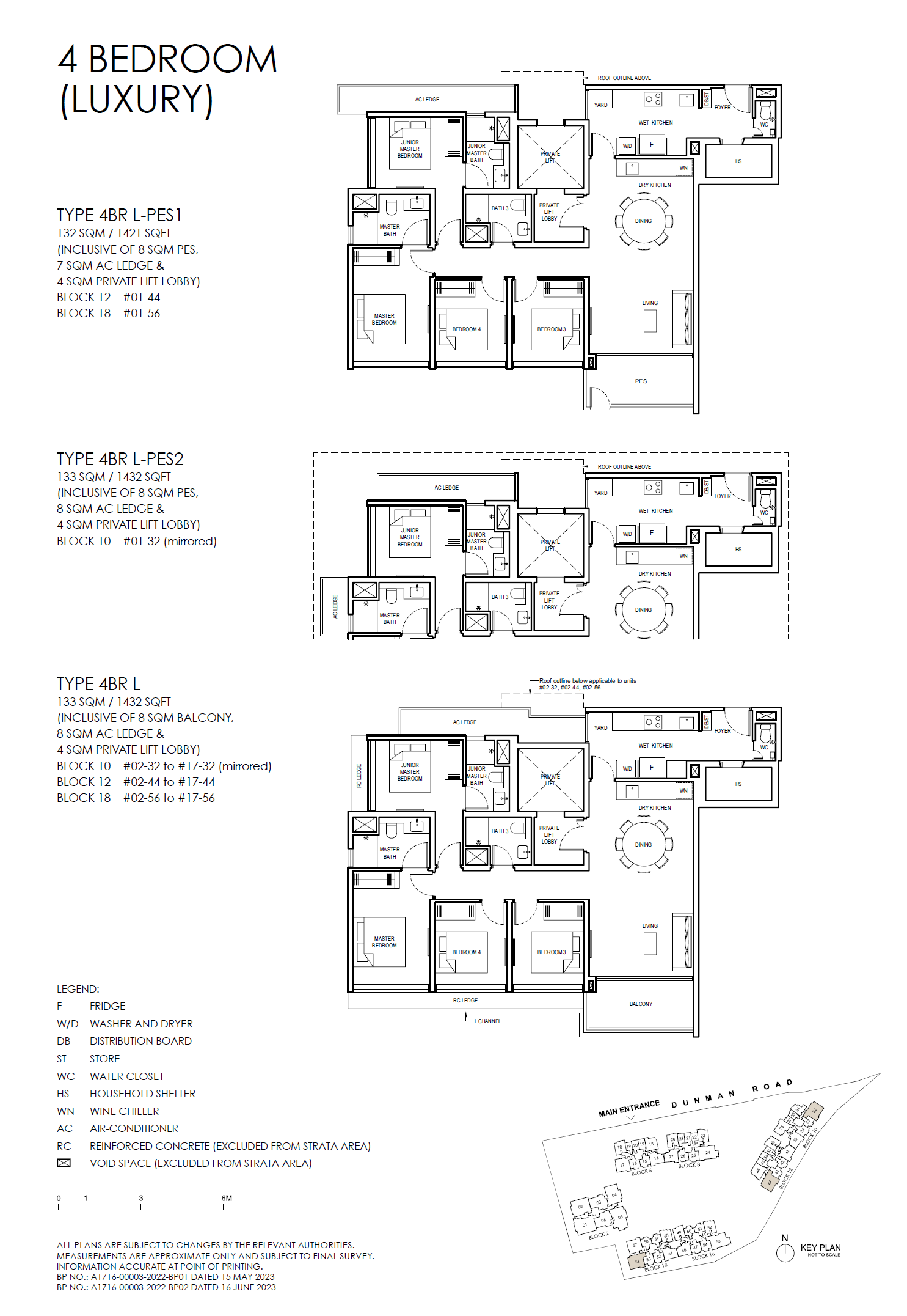 Grand Dunman 4 BEDROOM (LUXURY) 4BR L-PES1 floor plan