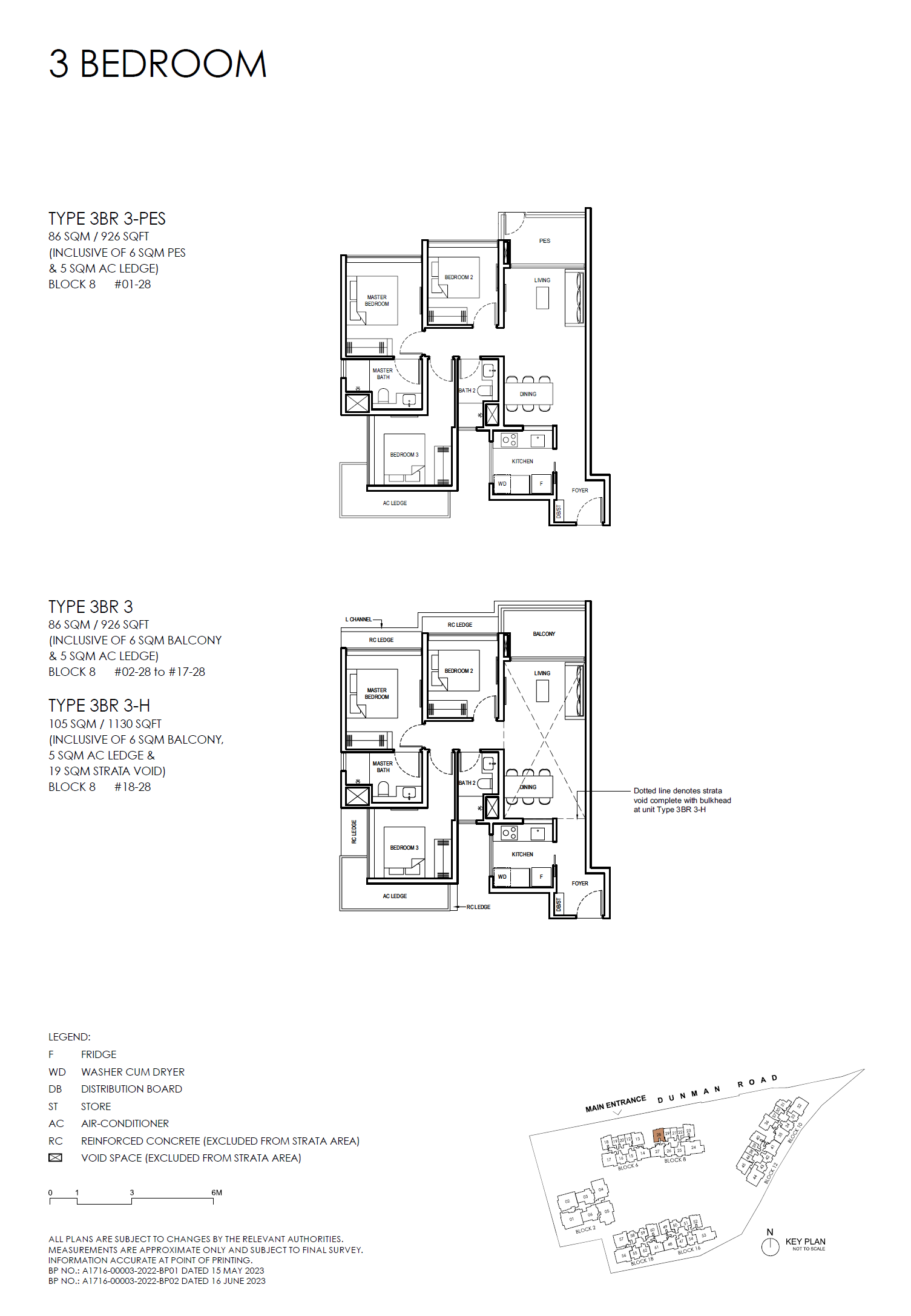 Grand Dunman 3 BEDROOM (LUXURY) 3BR 3 floor plan