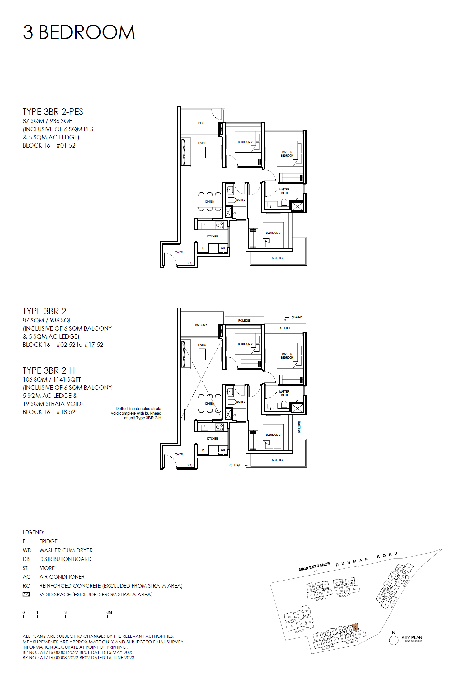 Grand Dunman 3 BEDROOM (LUXURY) 3BR 2-PES floor plan