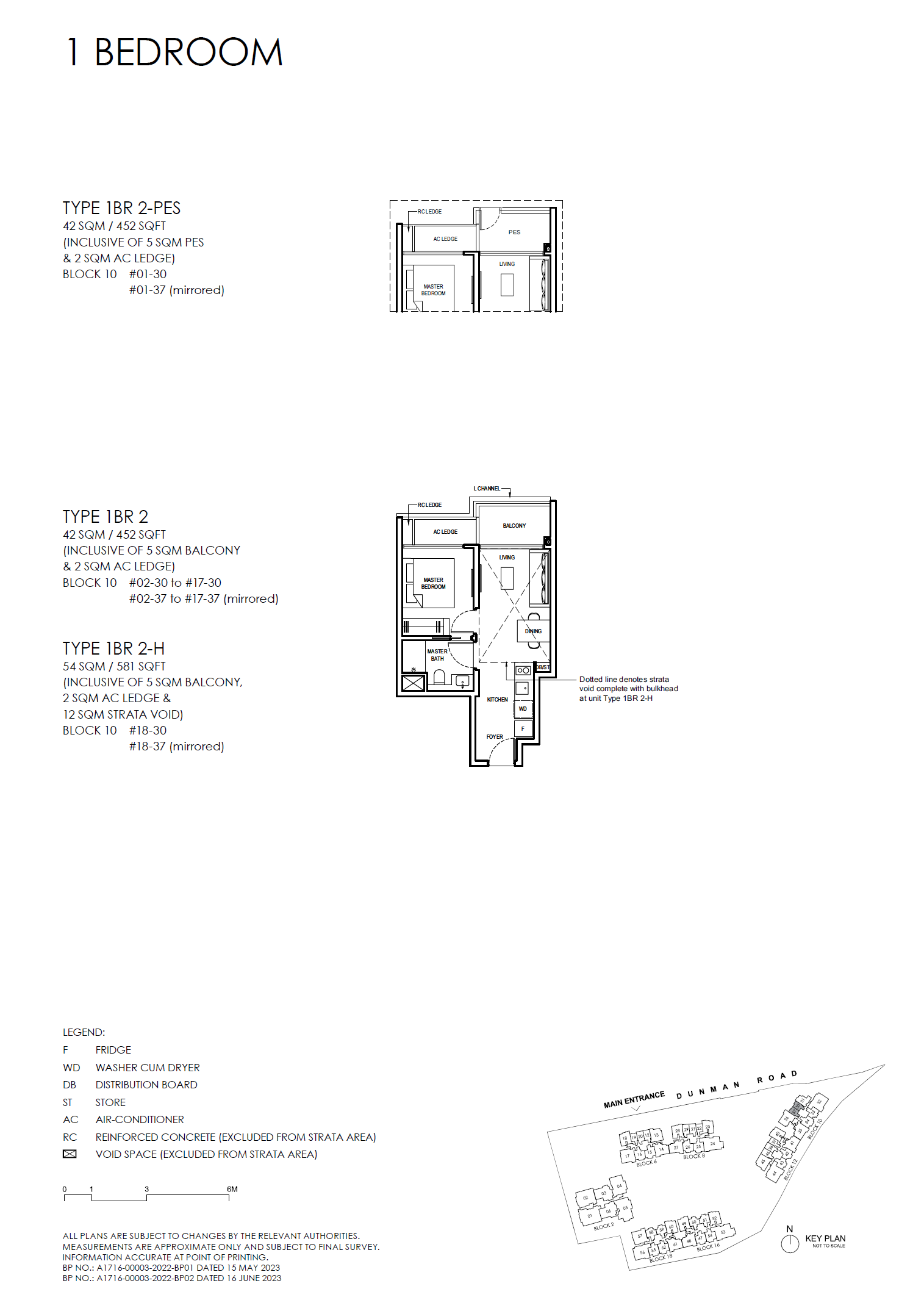 Grand Dunman floor plan 1BR 2 — 1 BEDROOM (LUXURY)