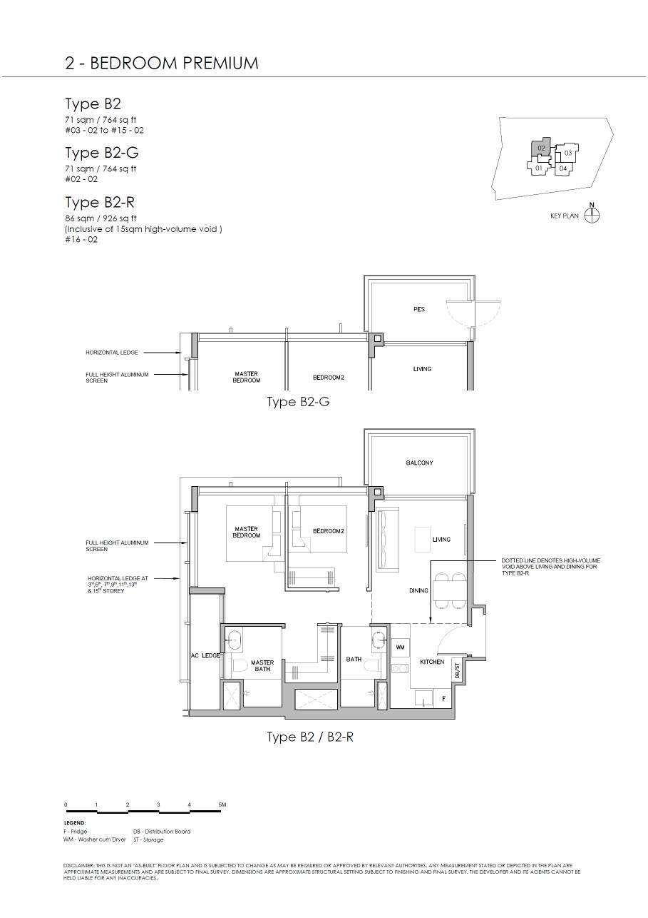 Grange 1866 floor plan B2 — 2 Bedroom Premium