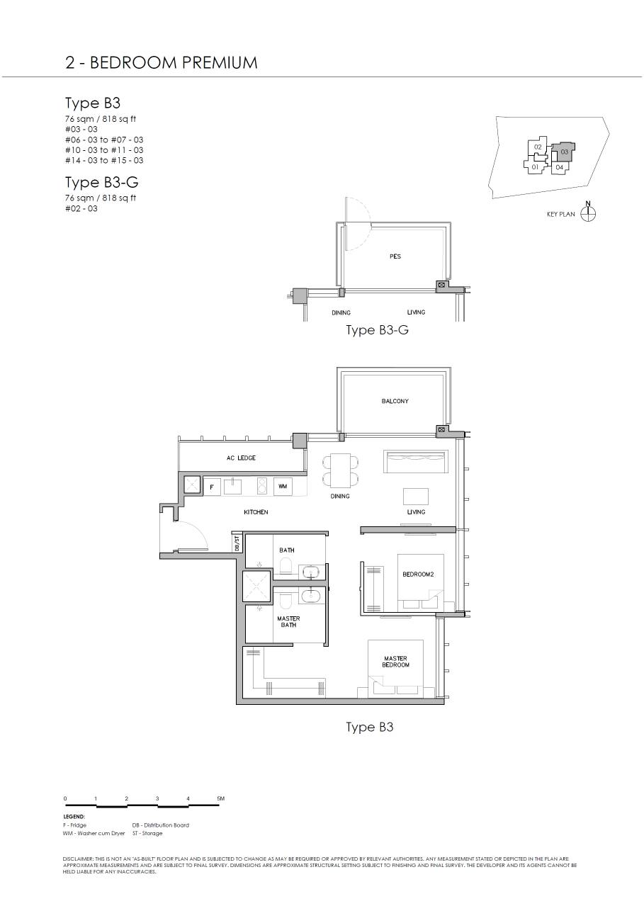 Grange 1866 2 Bedroom Premium B3 floor plan
