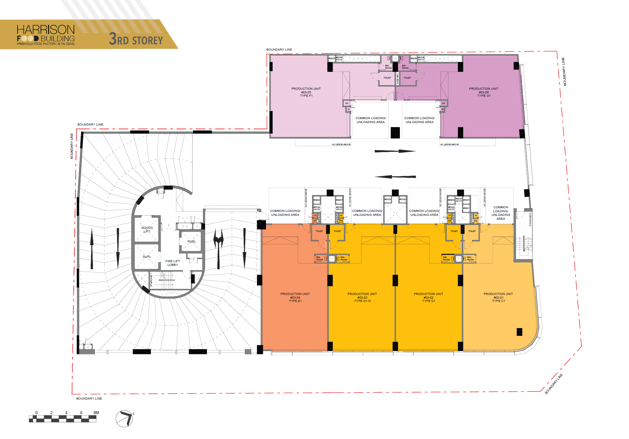 Harrison Food Building Factory 3rd Storey floor plan