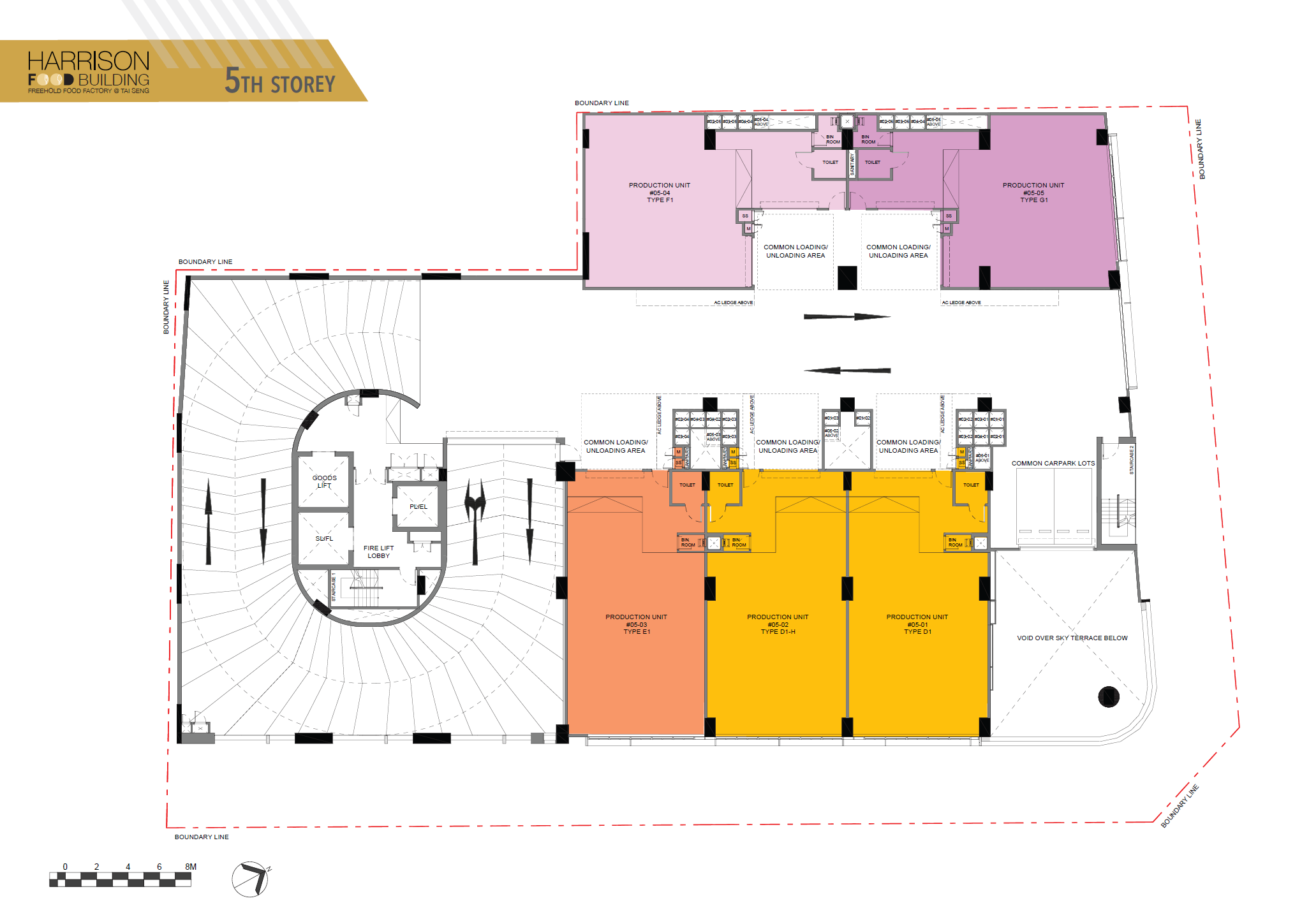 Harrison Food Building Factory 5th Storey floor plan