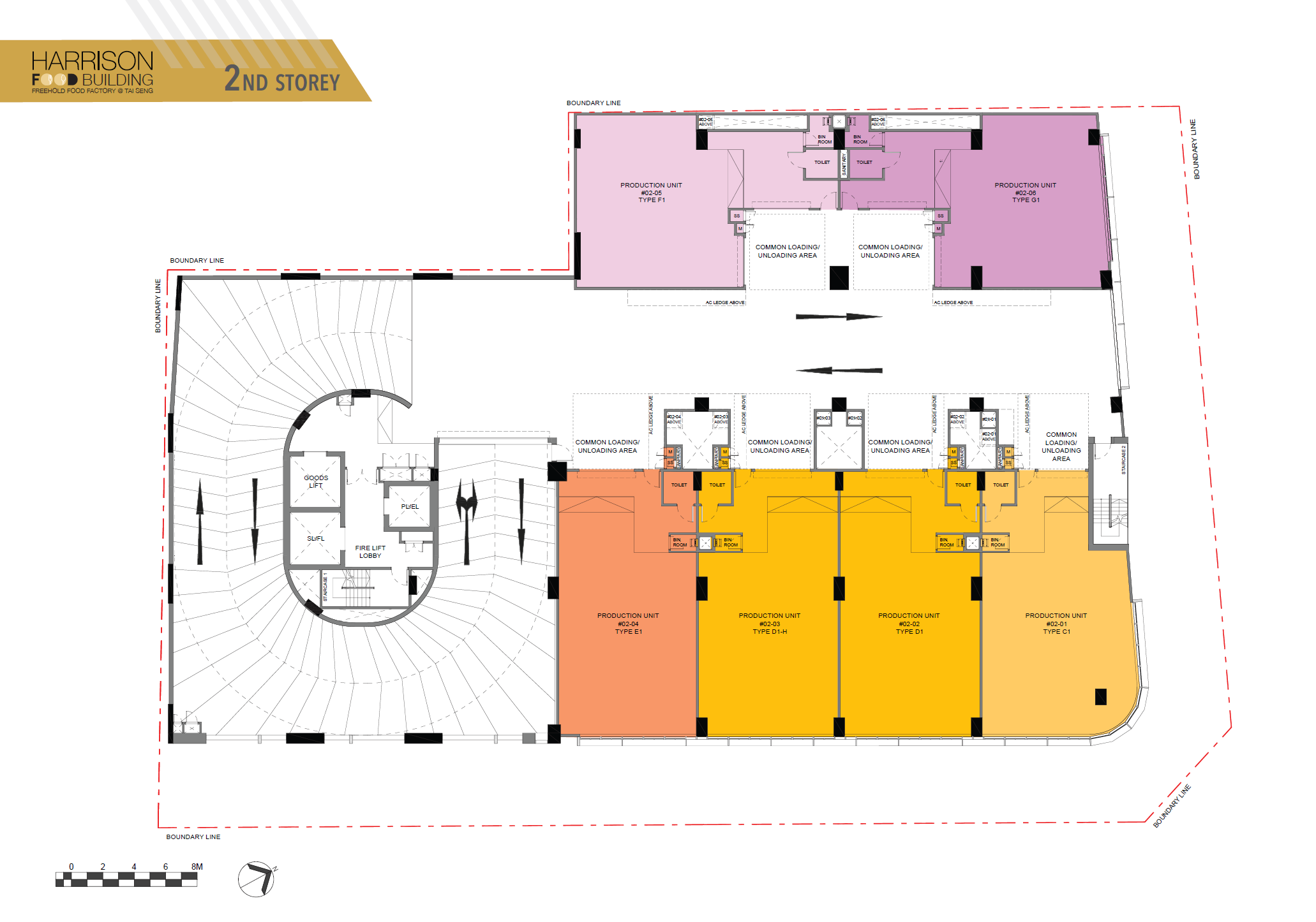 Harrison Food Building Factory 2nd Storey floor plan