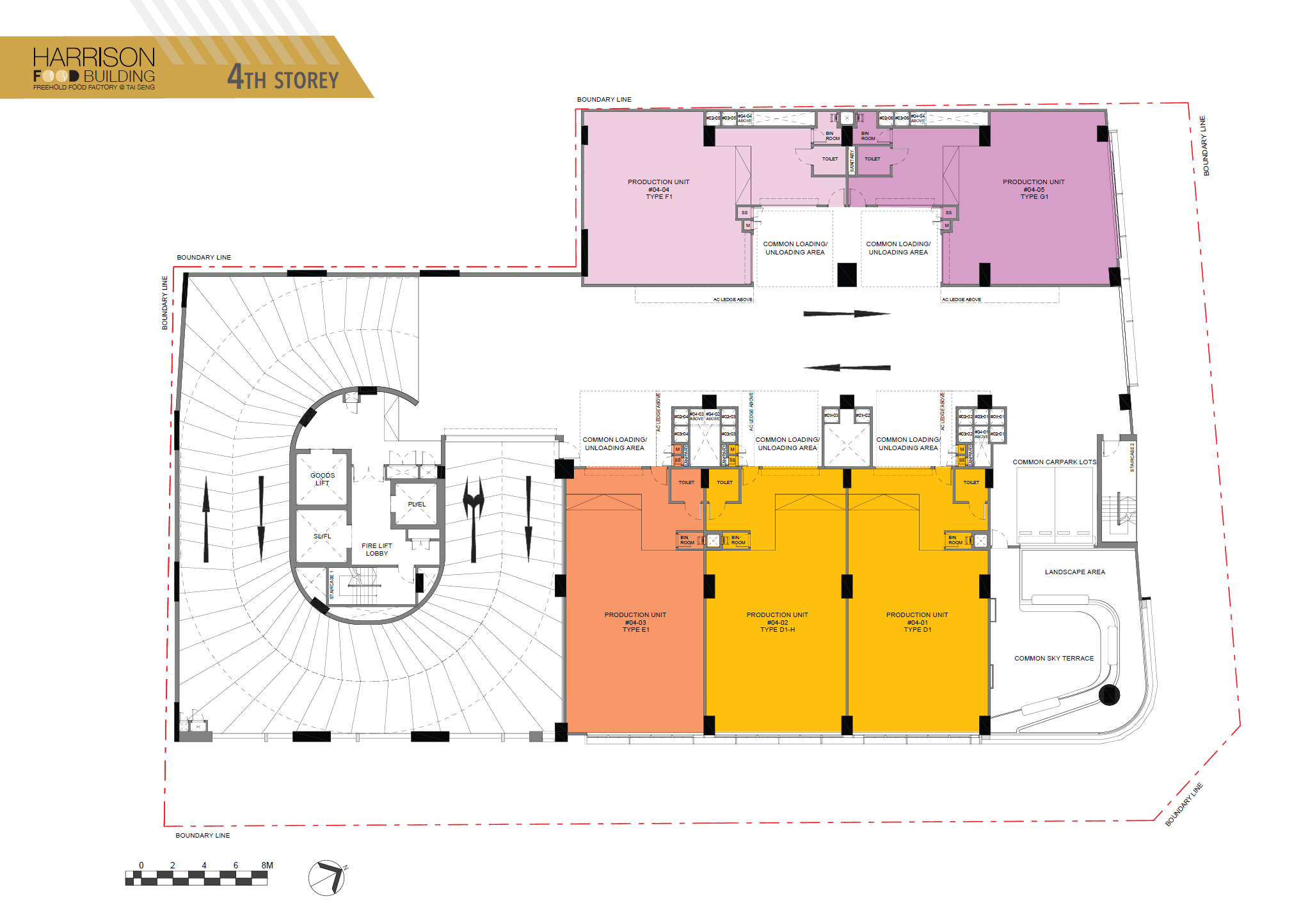 Harrison Food Building Factory 4th Storey floor plan