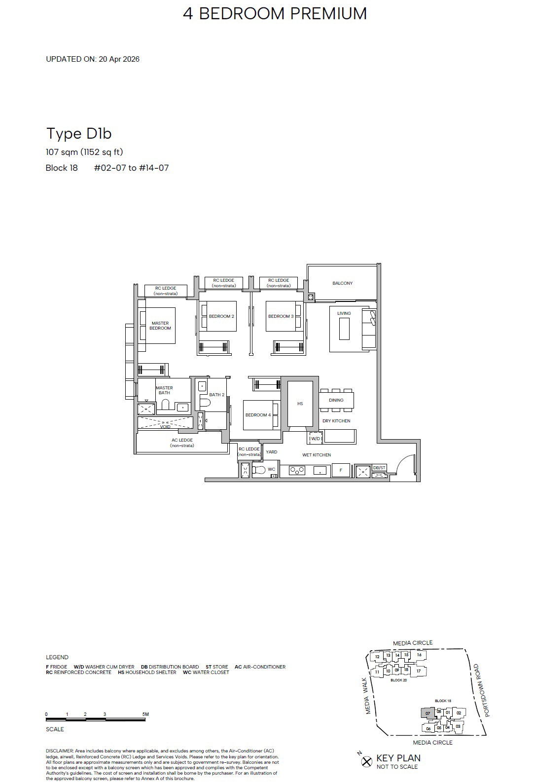 Hudson Place Residences 4 BEDROOM PREMIUM D1b floor plan