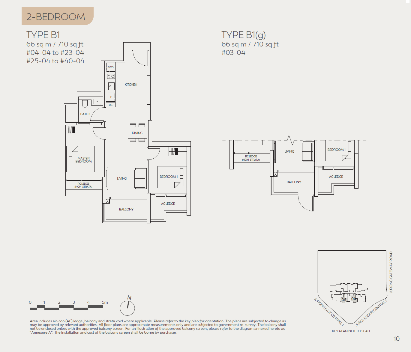 J'den floor plan B1(g) — 2 Bedroom