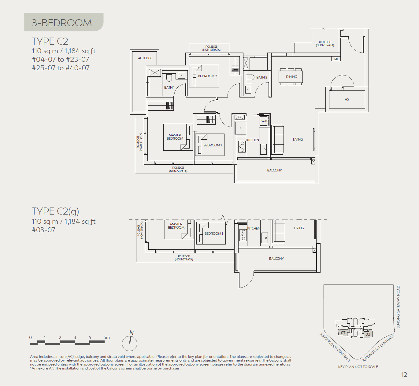 J'den 3 Bedroom C2(g) floor plan