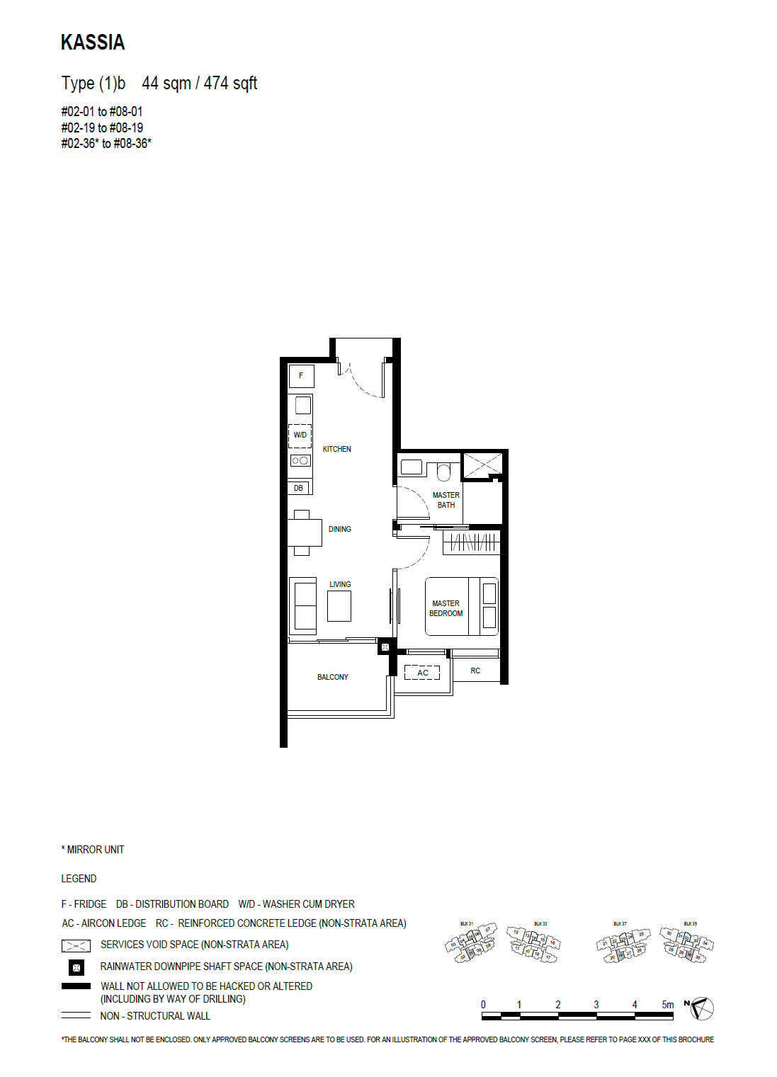 Kassia floor plan (1)b — 1 Bedroom