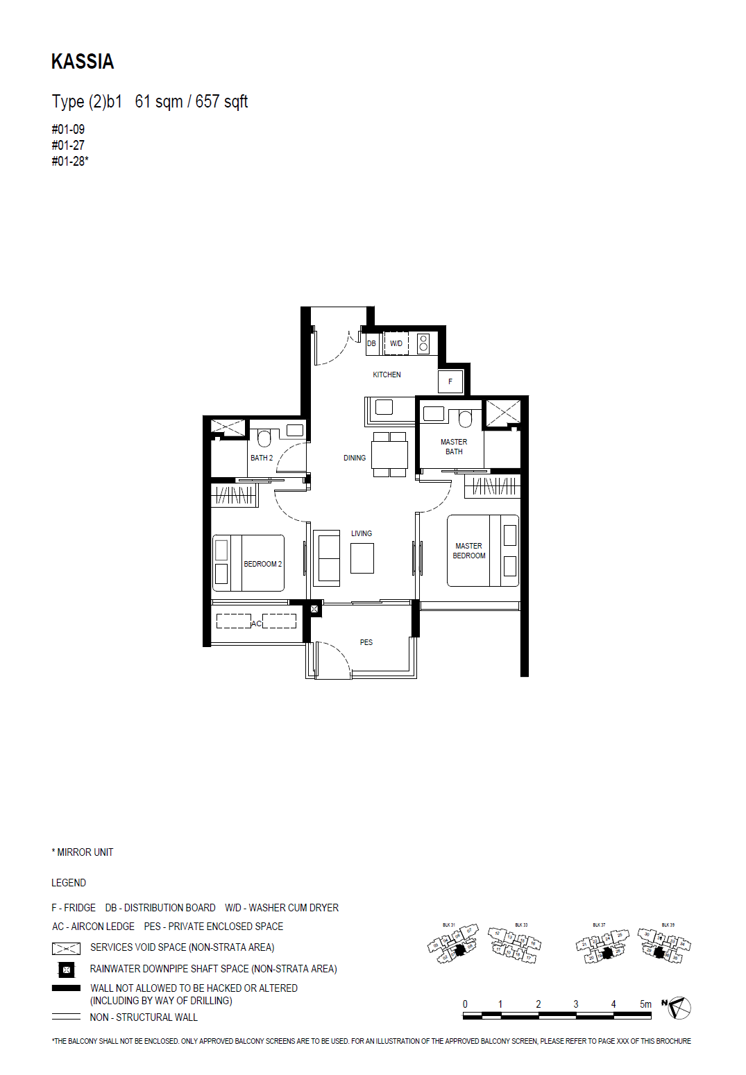 Kassia 2 Bedroom (2)b1 floor plan