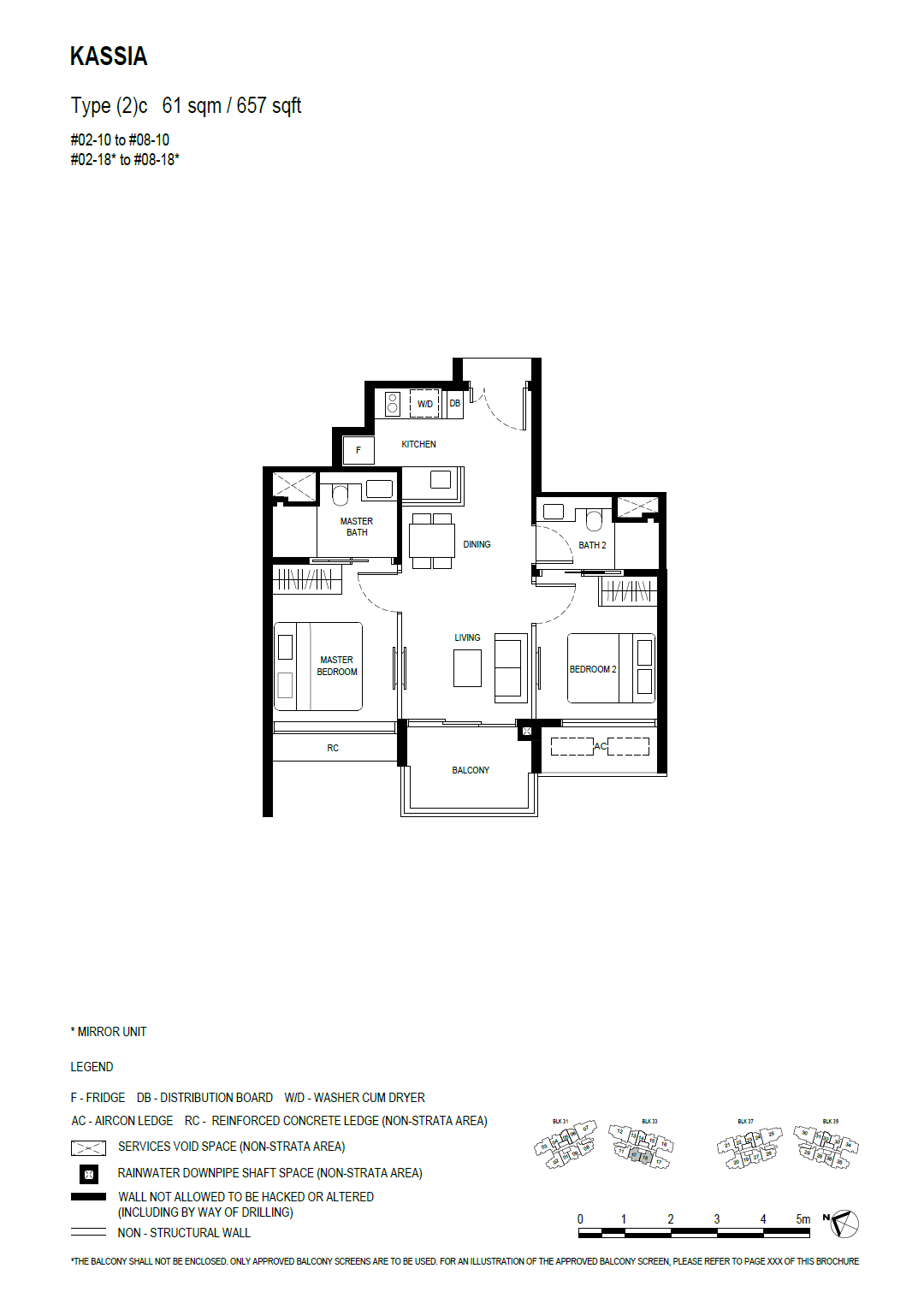 Kassia 2 Bedroom (2)c floor plan