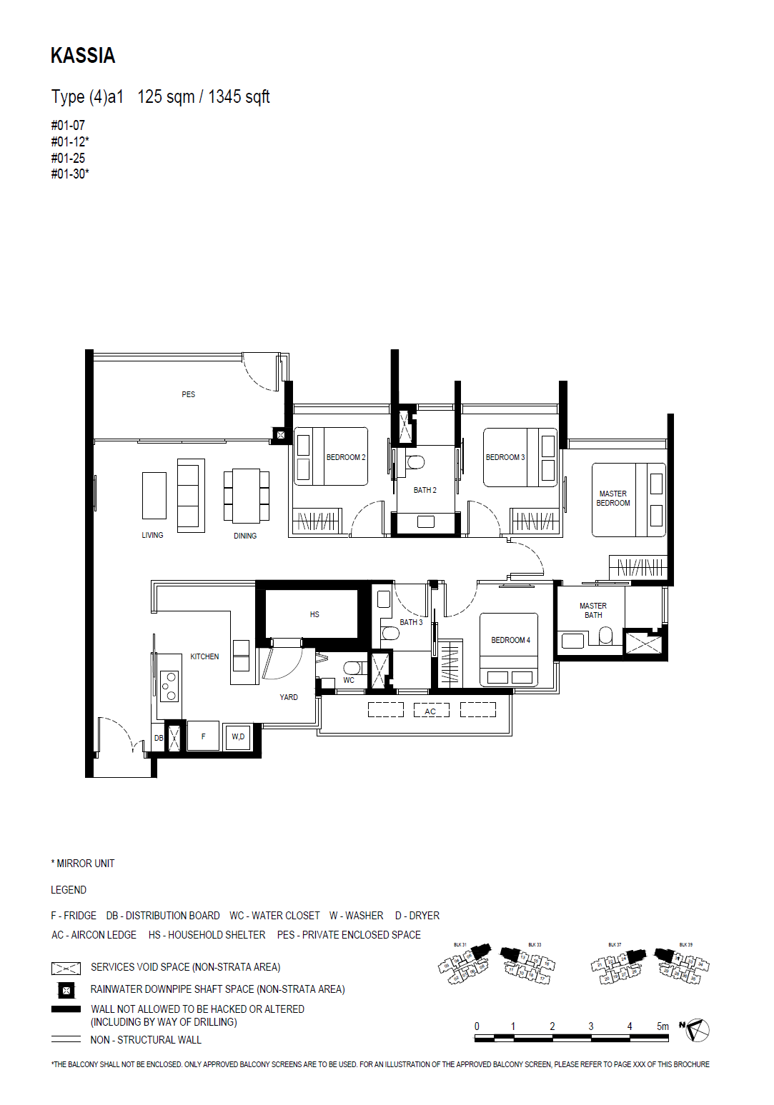 Kassia 4 Bedroom (4)a1 floor plan
