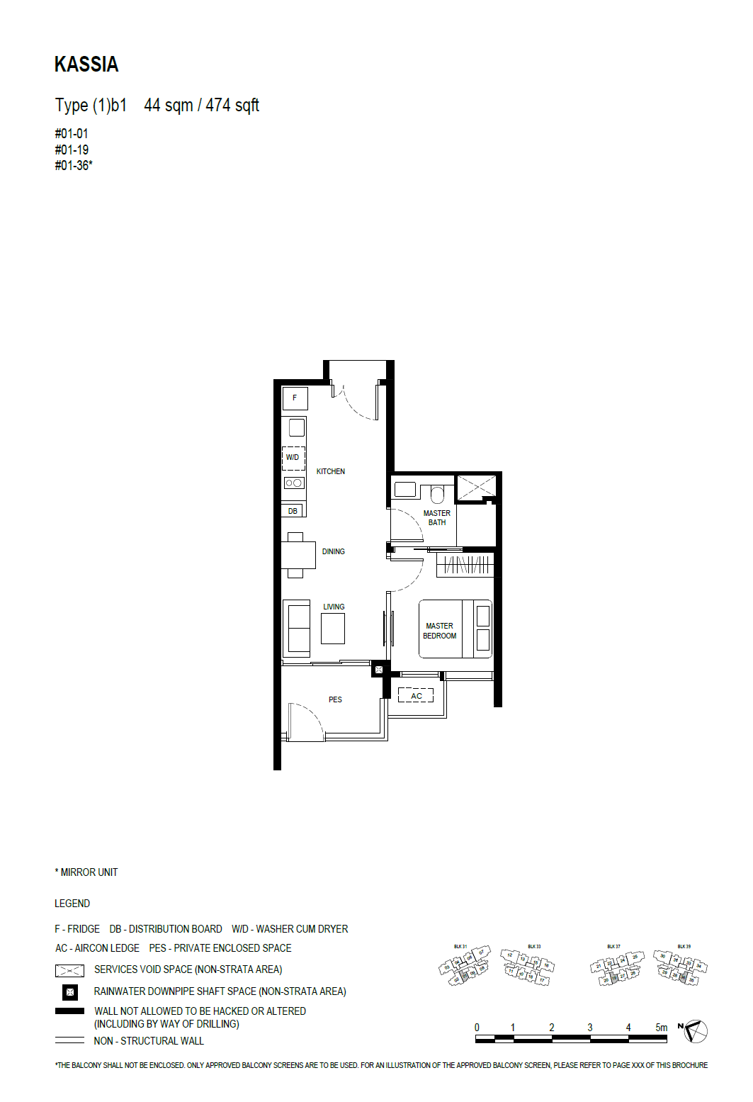 Kassia floor plan (1)b1 — 1 Bedroom