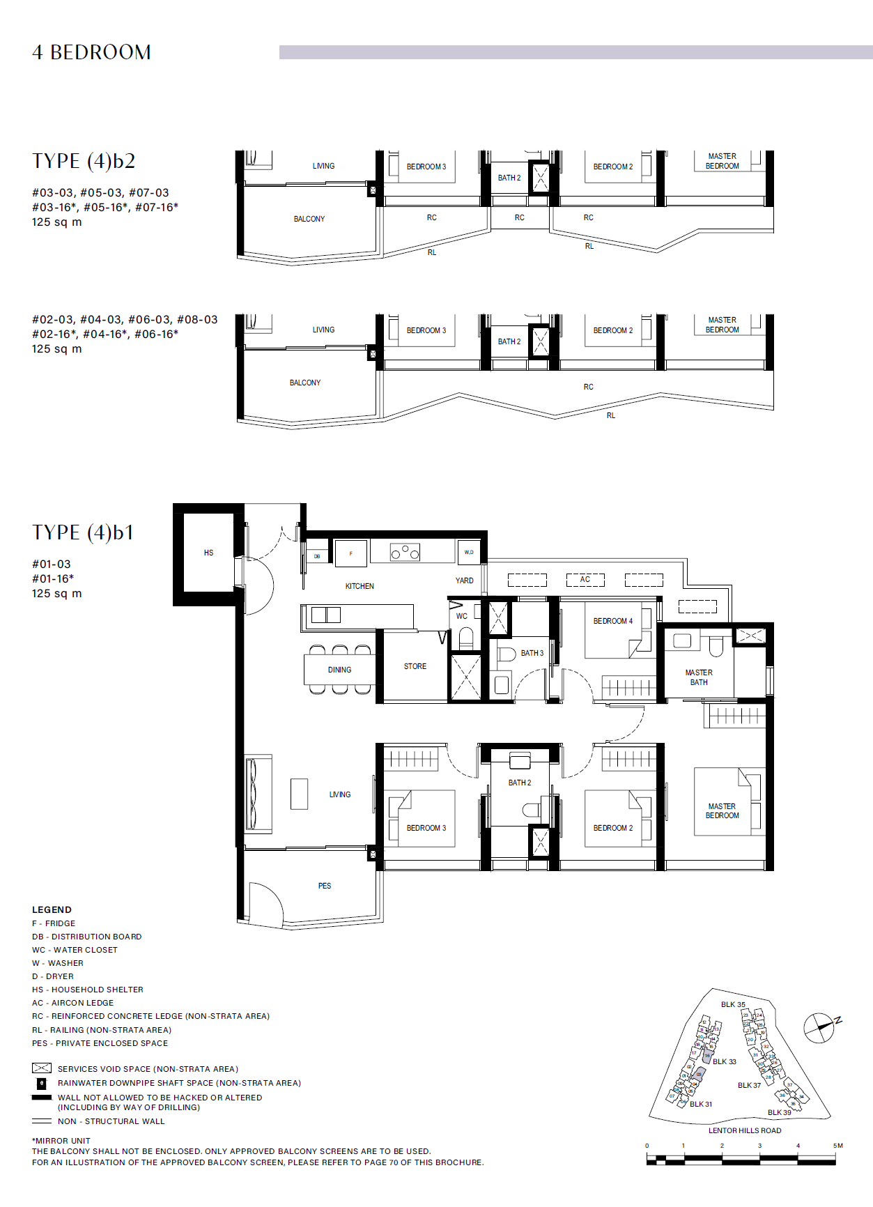 Lentor Hills Residences 4 Bedroom (4)b1 floor plan