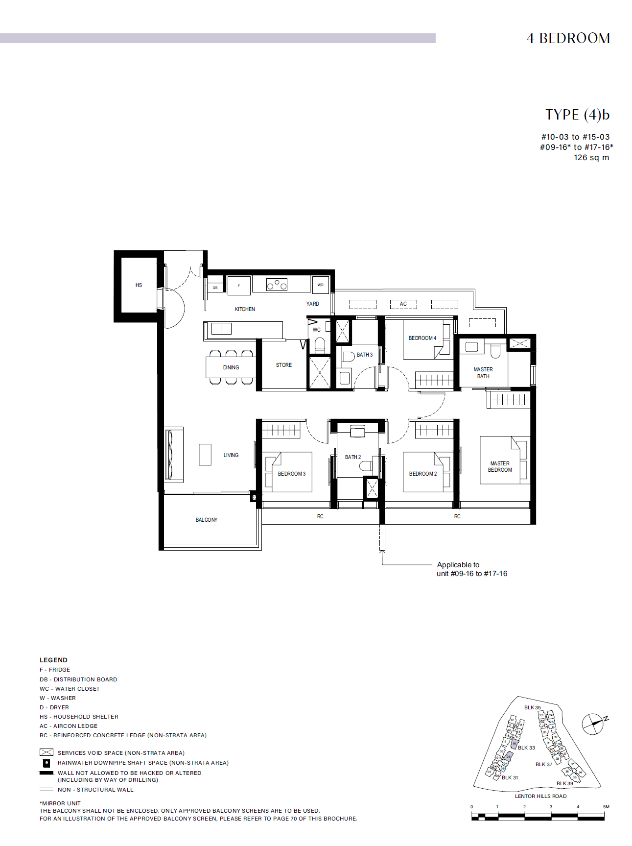 Lentor Hills Residences 4 Bedroom (4)b floor plan