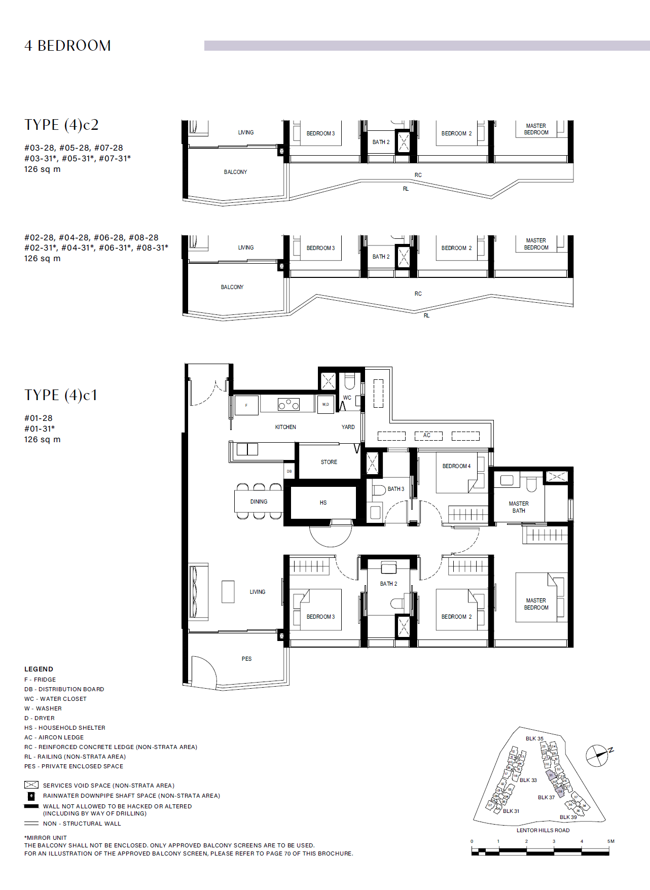 Lentor Hills Residences 4 Bedroom (4)c1 floor plan