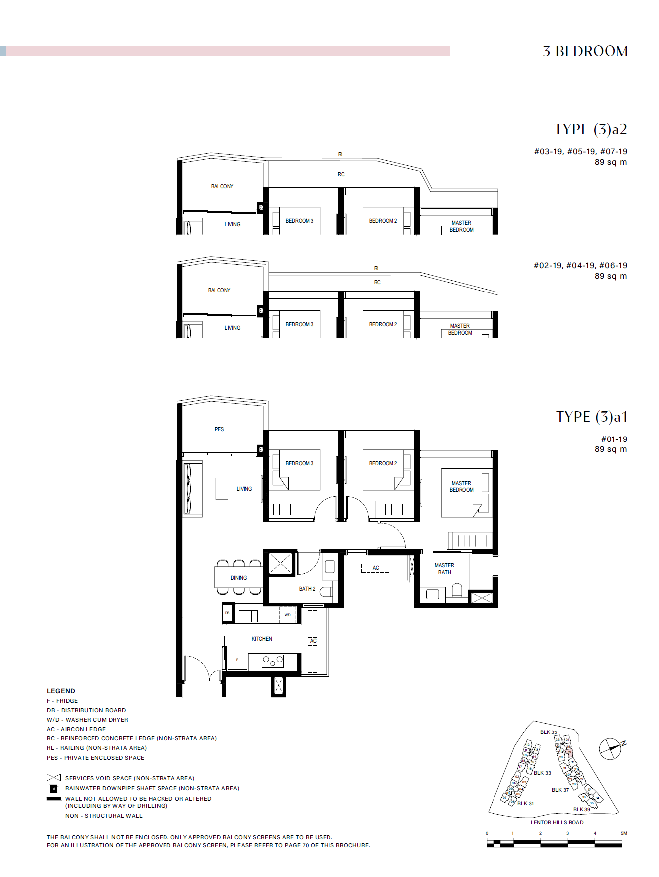 Lentor Hills Residences 3 Bedroom (3)a1 floor plan