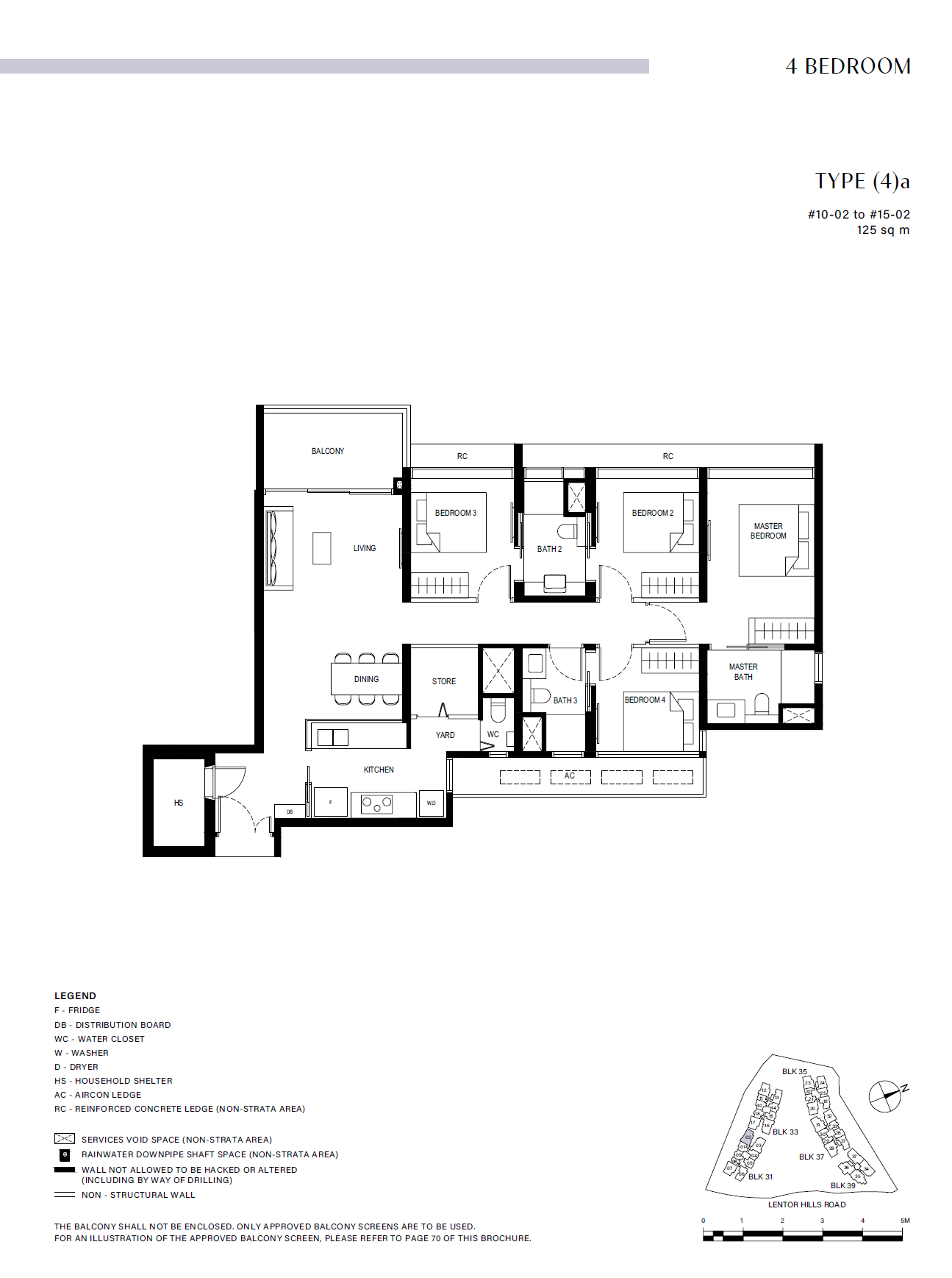 Lentor Hills Residences 4 Bedroom (4)a floor plan