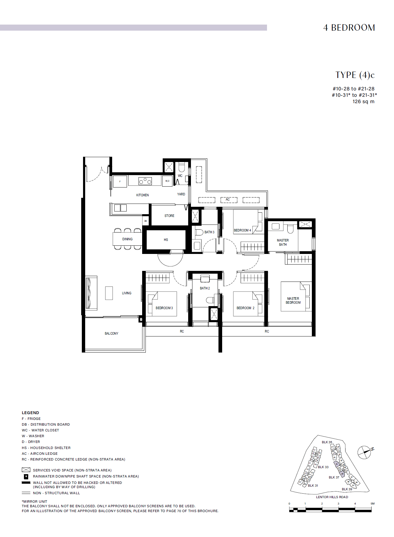 Lentor Hills Residences 4 Bedroom (4)c floor plan