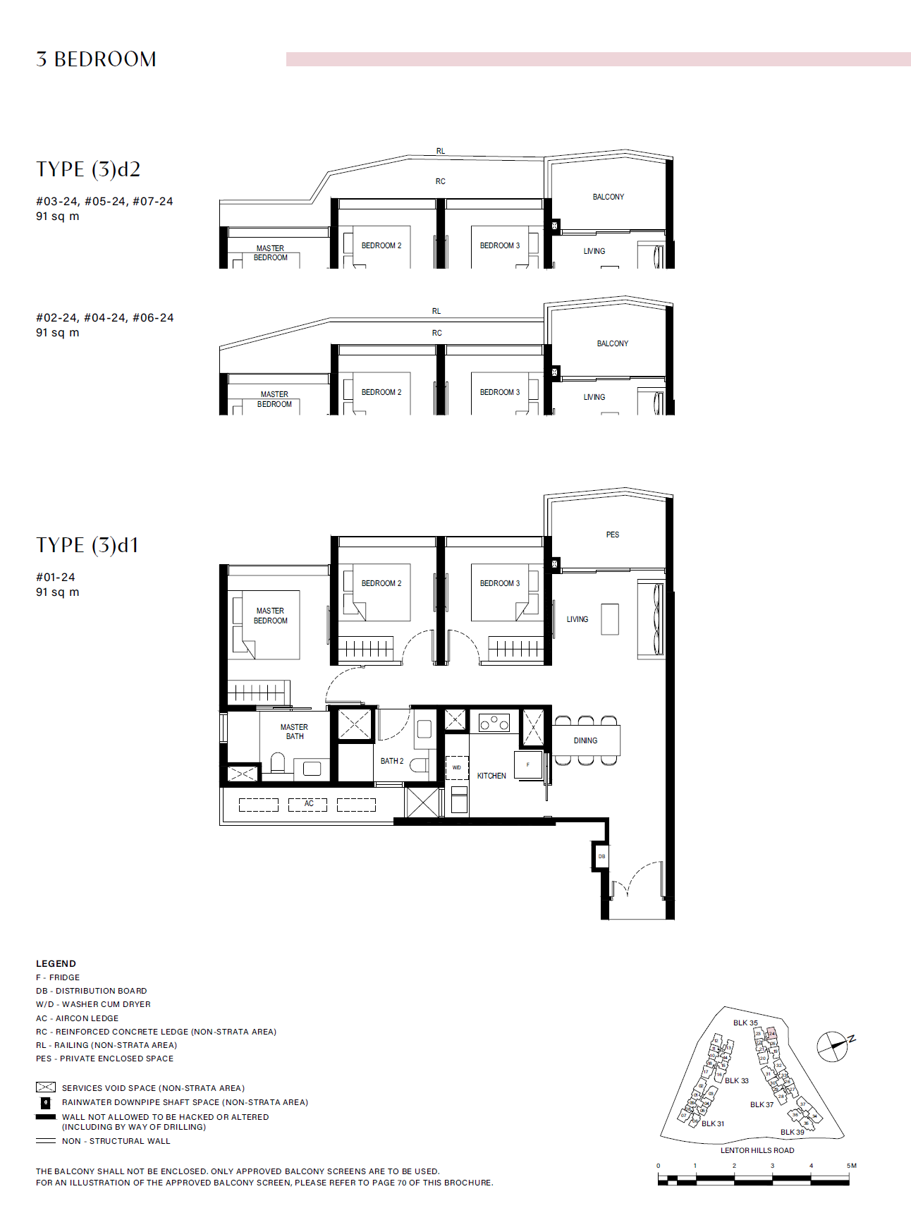 Lentor Hills Residences 3 Bedroom (3)d2 floor plan