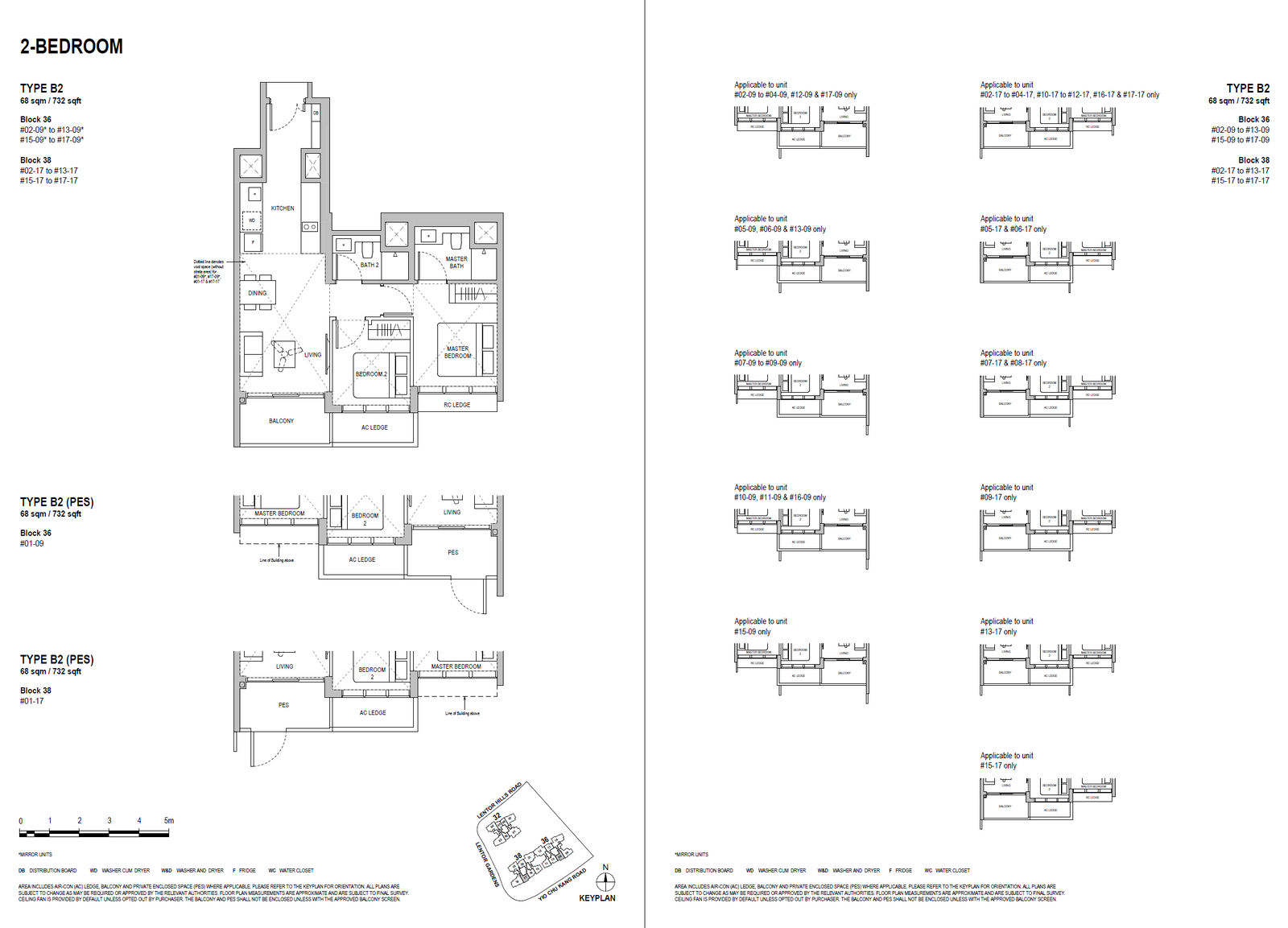 Lentoria 2 Bedroom B2(PES) floor plan