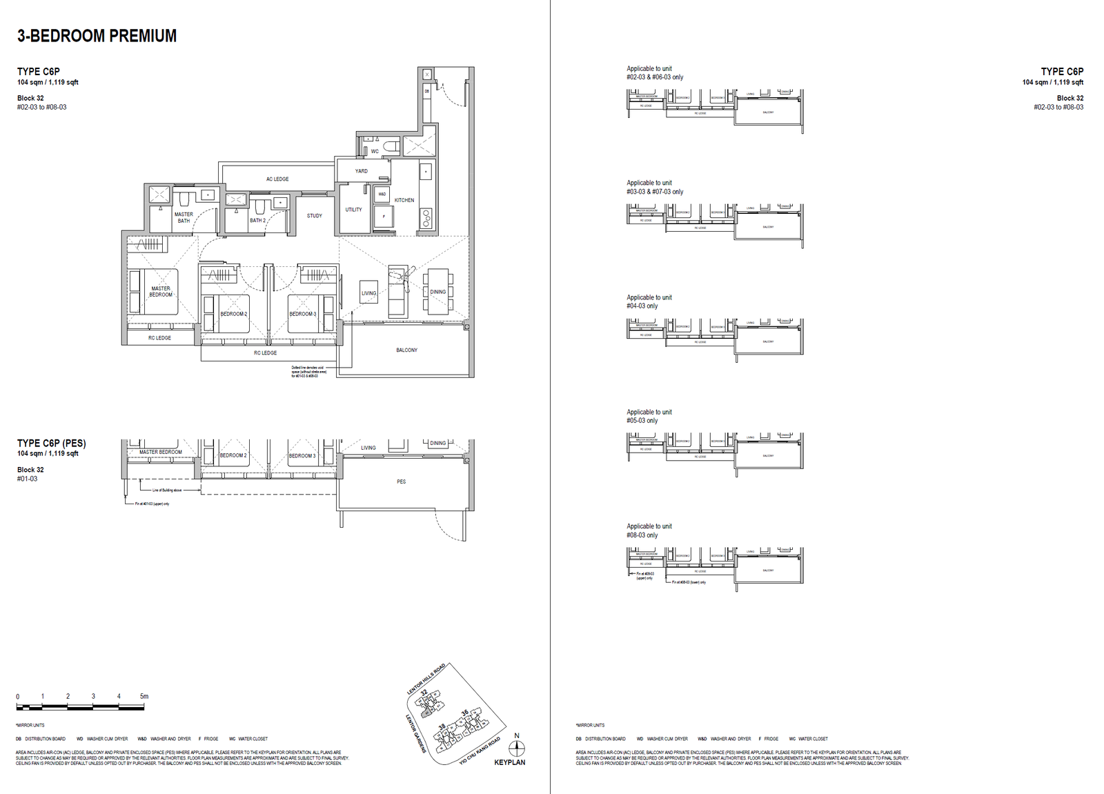 Lentoria 3 Bedroom Premium C6P floor plan