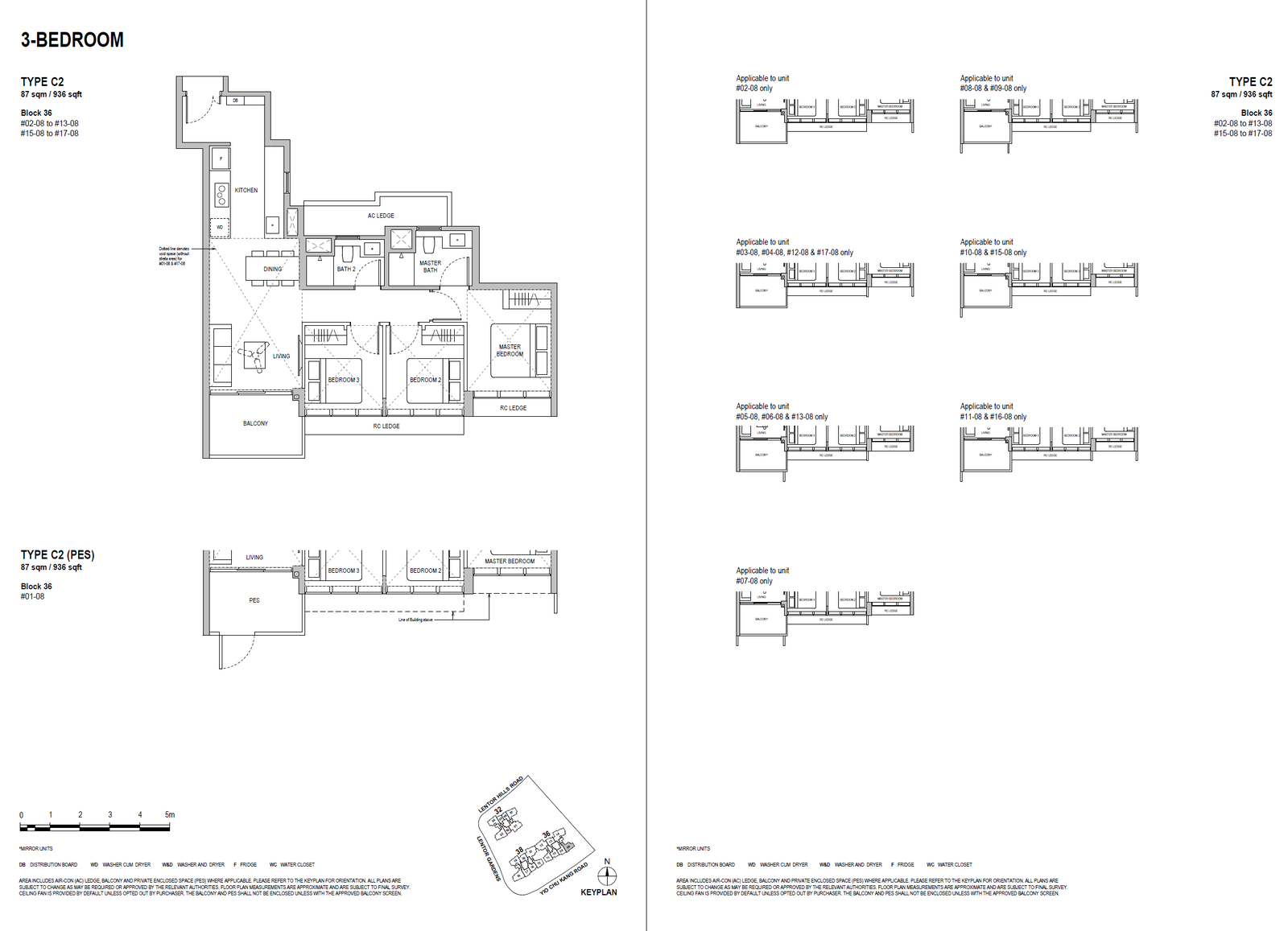 Lentoria 3 Bedroom C2 floor plan