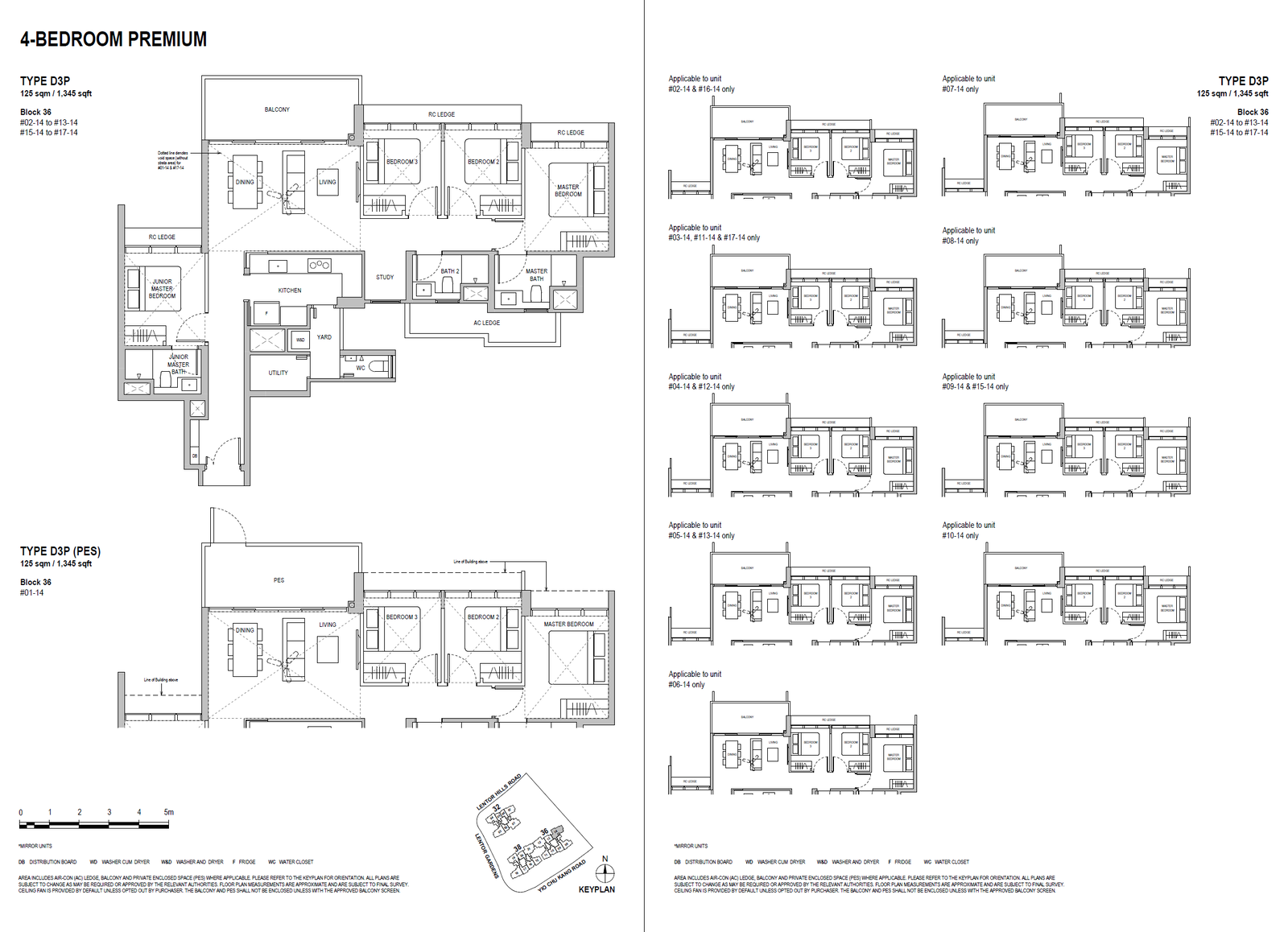 Lentoria 4 Bedroom Premium D3P floor plan