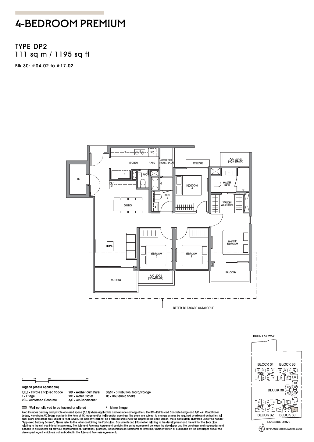 Lucerne Grand 4 Bedroom Premium DP2 floor plan