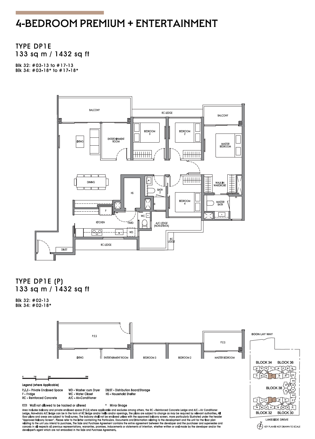 Lucerne Grand 4 Bedroom Premium + Entertainment DP1E floor plan