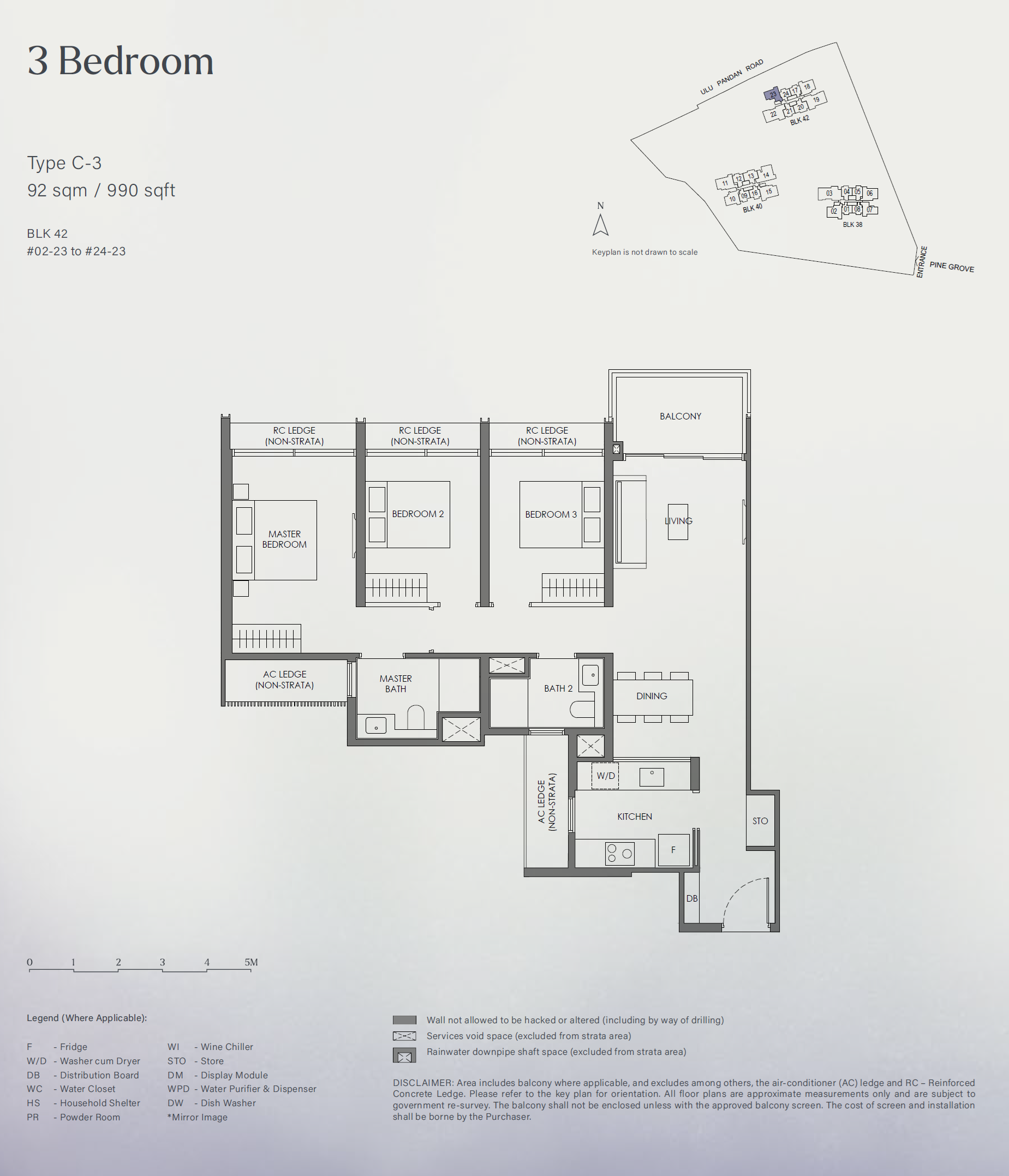 Nava Grove floor plan C-3 — 3 Bedroom